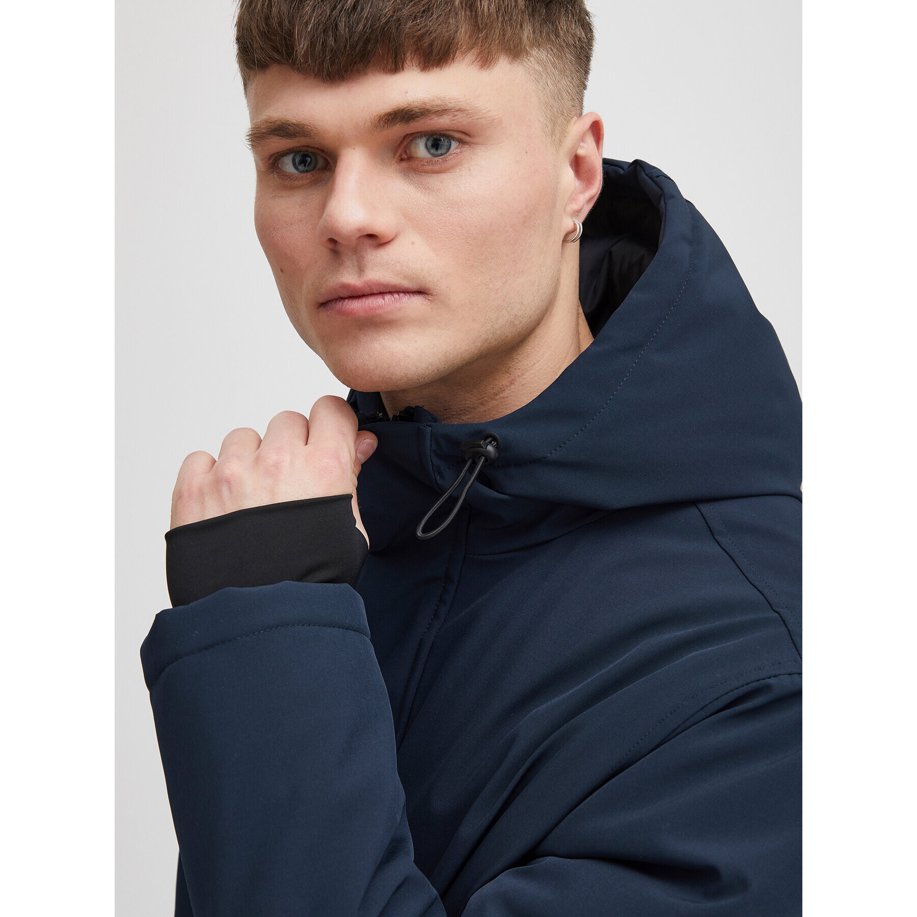 Solid Зимно яке 21107834 Тъмносин Regular Fit - Pepit.bg