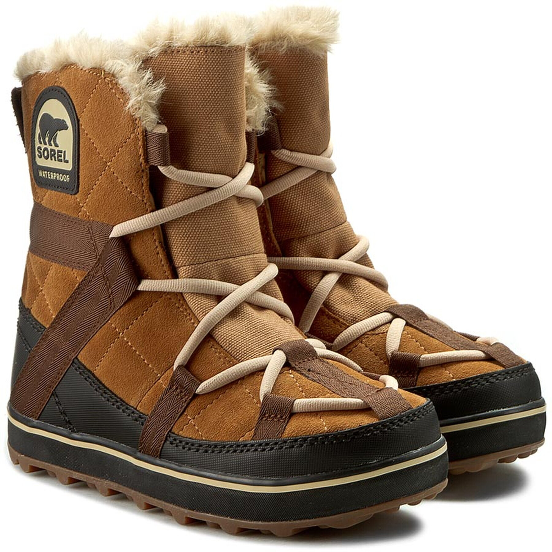 Sorel Апрески Glacy Explorer Shortie NL2079 Кафяв - Pepit.bg