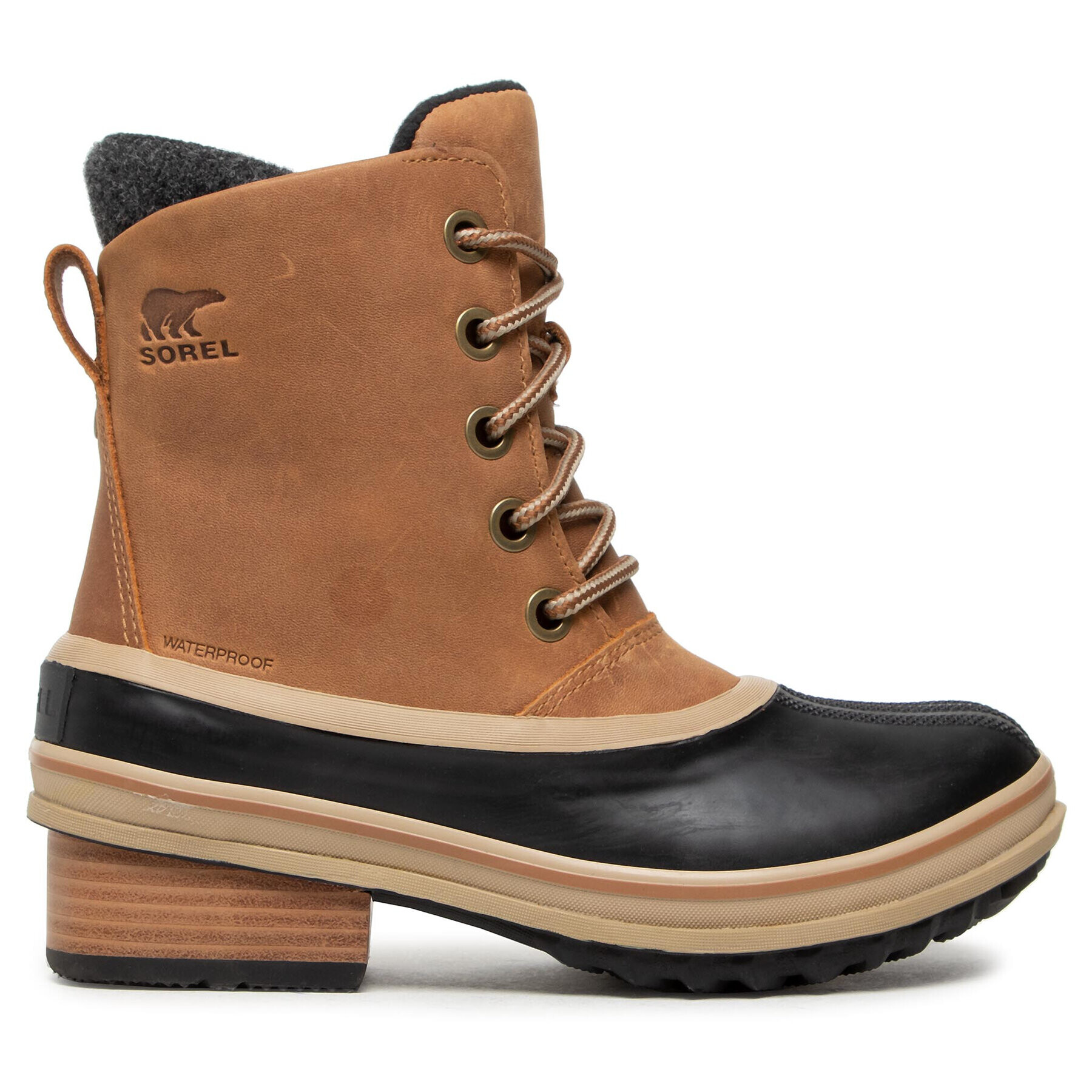 Sorel Апрески Slimpack III Lace Wp NL3810 Кафяв - Pepit.bg