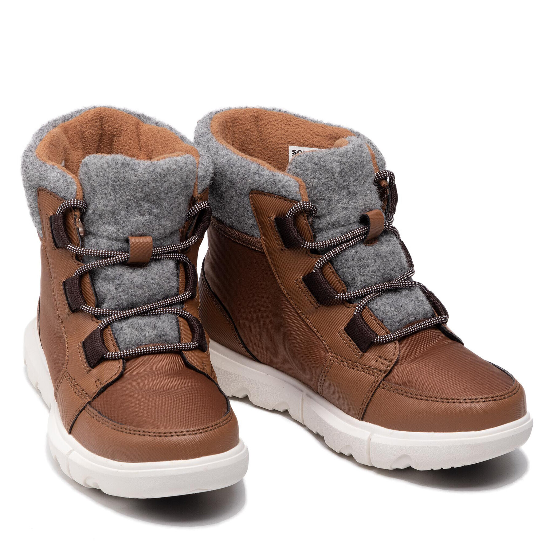 Sorel Боти Explorer II Carnival Felt Wp NL4454 Кафяв - Pepit.bg