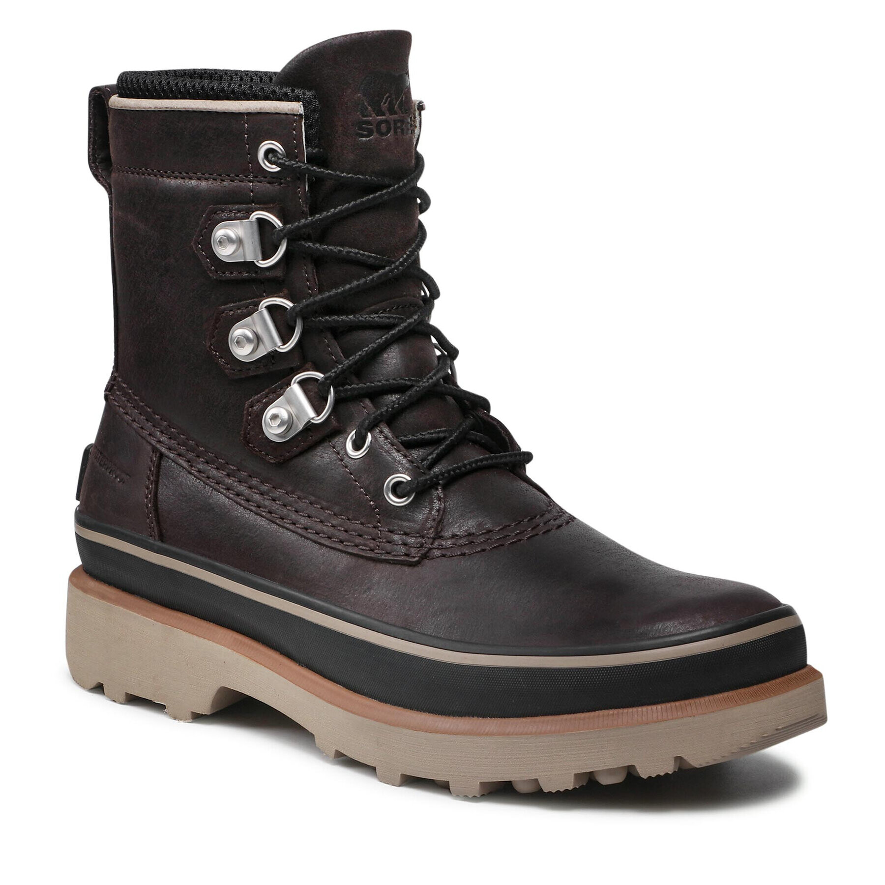 Sorel Ботуши Caribou Street Wp NM4492 Кафяв - Pepit.bg