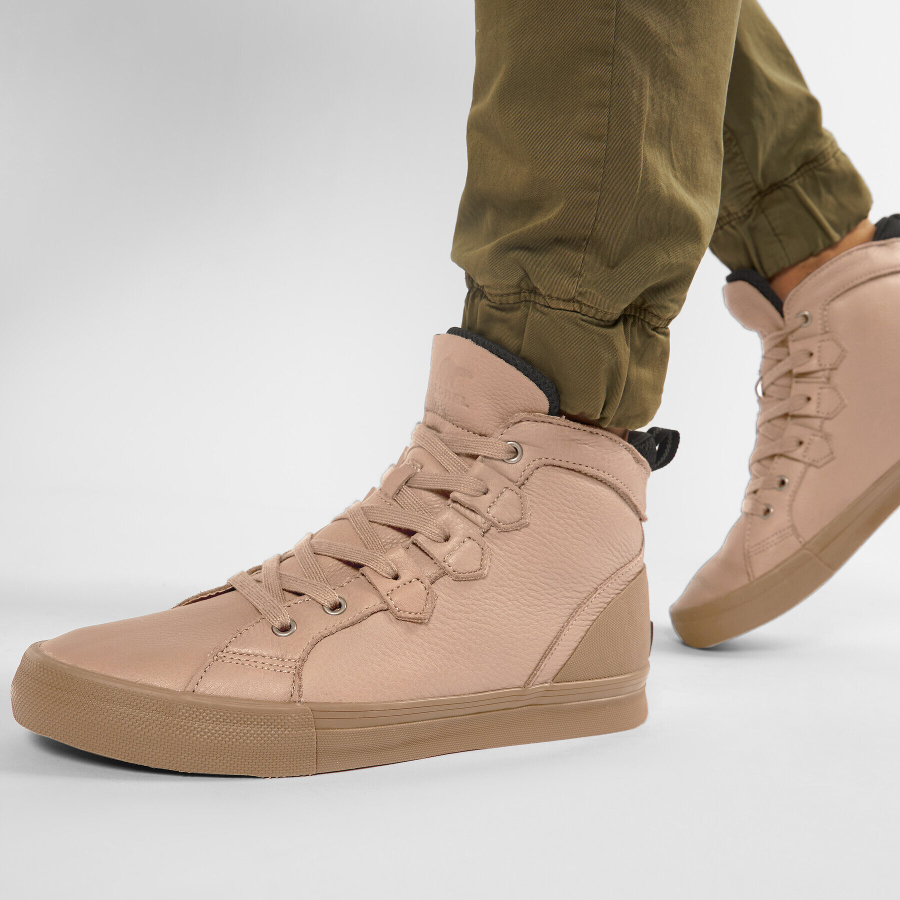 Sorel Сникърси Caribou Sneaker Mid Wp NM3969 Кафяв - Pepit.bg