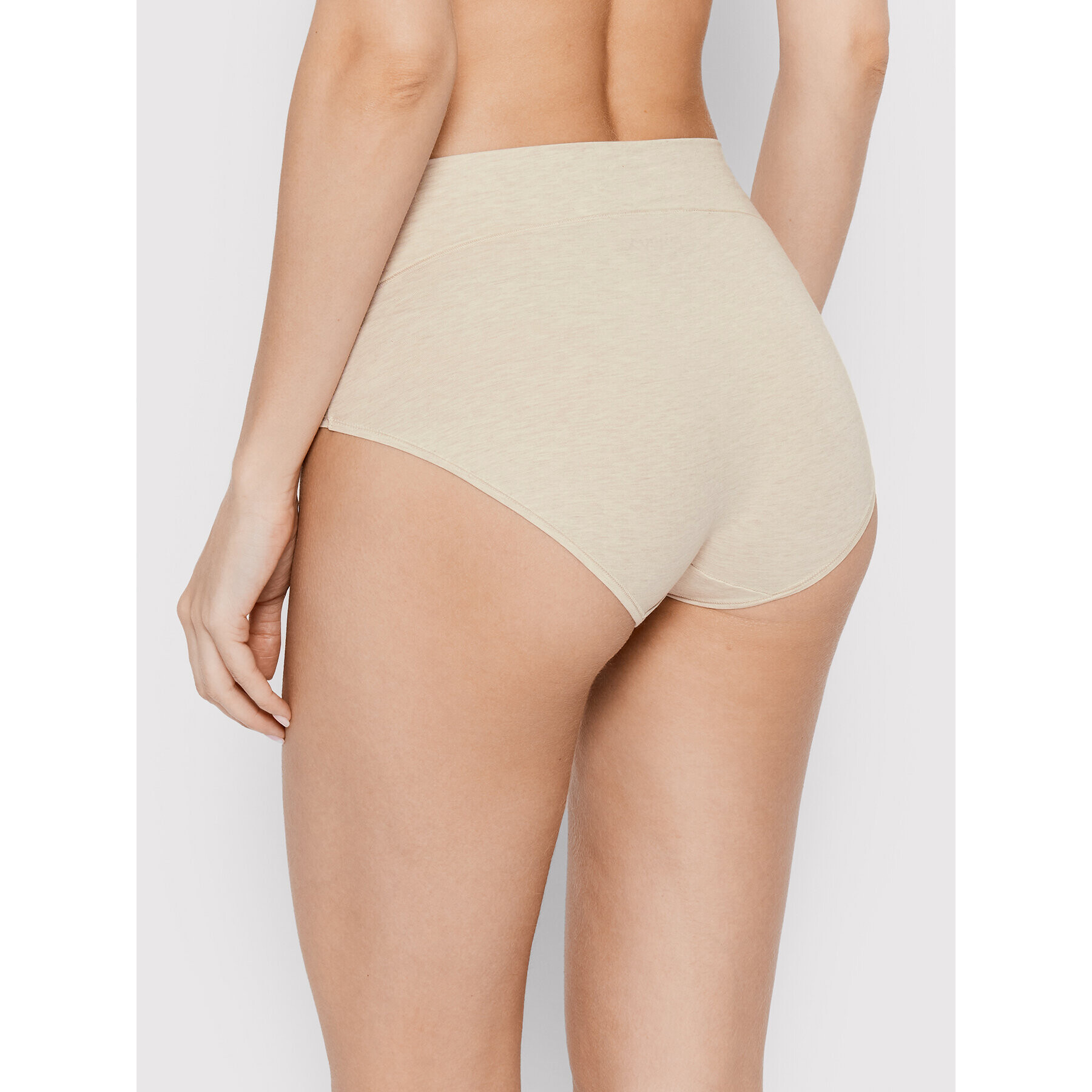 SPANX Класически бикини с висока талия Cotton Control 40050R Бежов - Pepit.bg