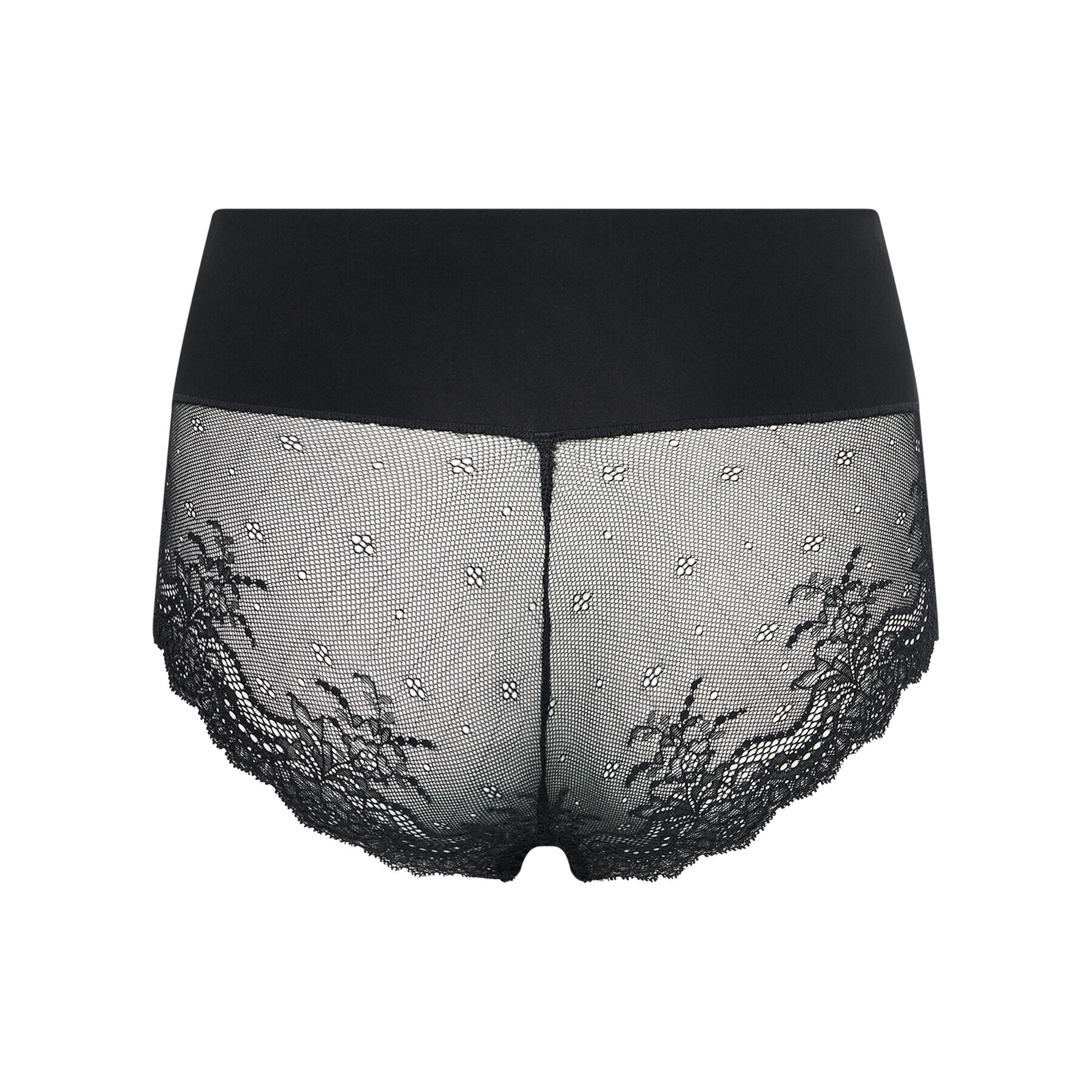 SPANX Класически бикини с висока талия Undie-tectable® Lace Hi-Hipster SP0515 Черен - Pepit.bg