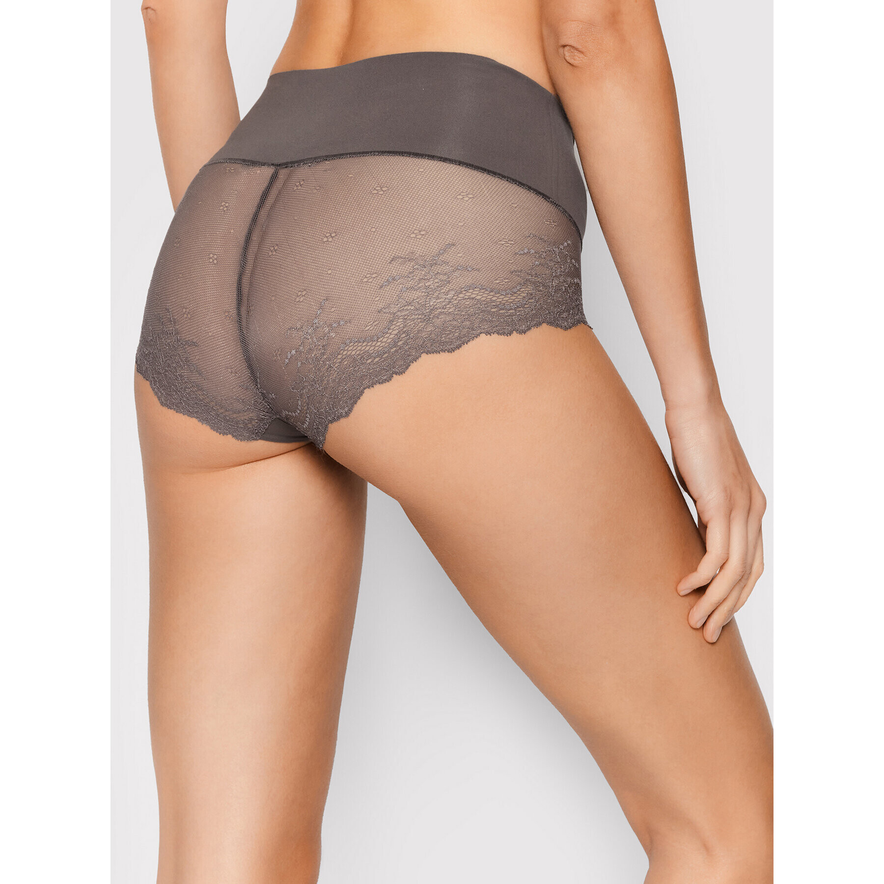 SPANX Класически бикини с висока талия Undie-tectable® Lace Hi-Hipster SP0515 Виолетов - Pepit.bg