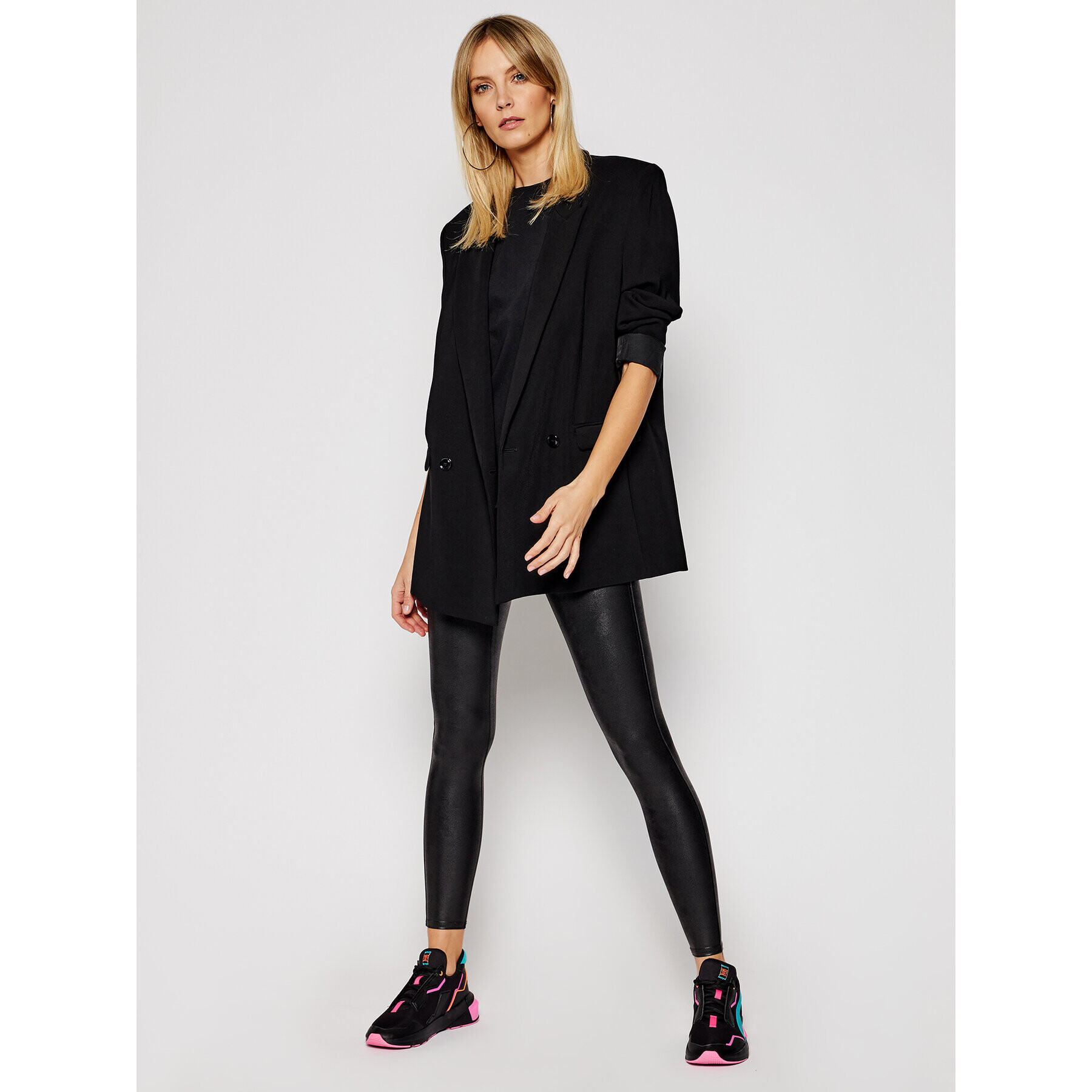 SPANX Клин Faux Leather 2437 Черен Slim Fit - Pepit.bg