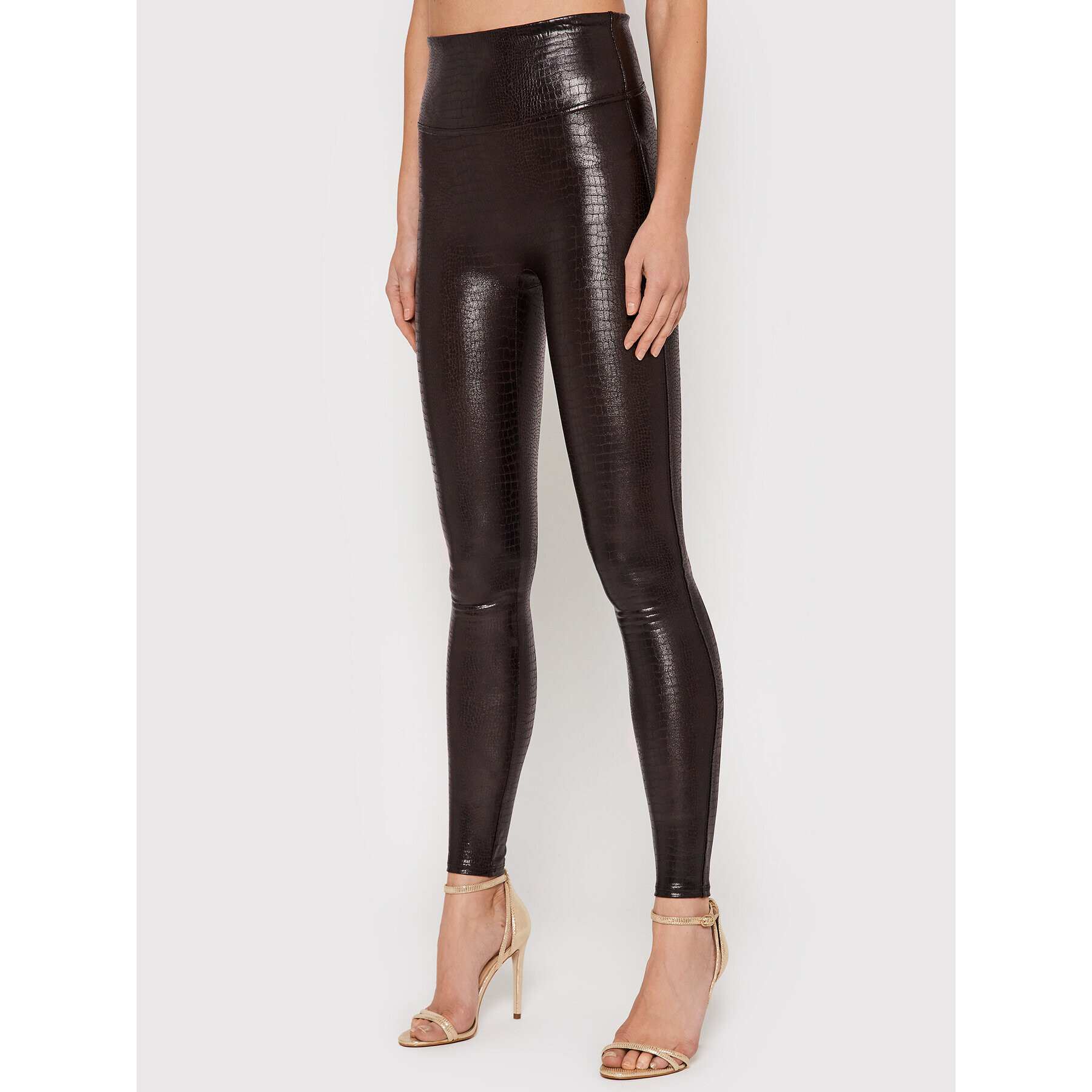 SPANX Клин Faux Leather Croc 20303R Кафяв Slim Fit - Pepit.bg