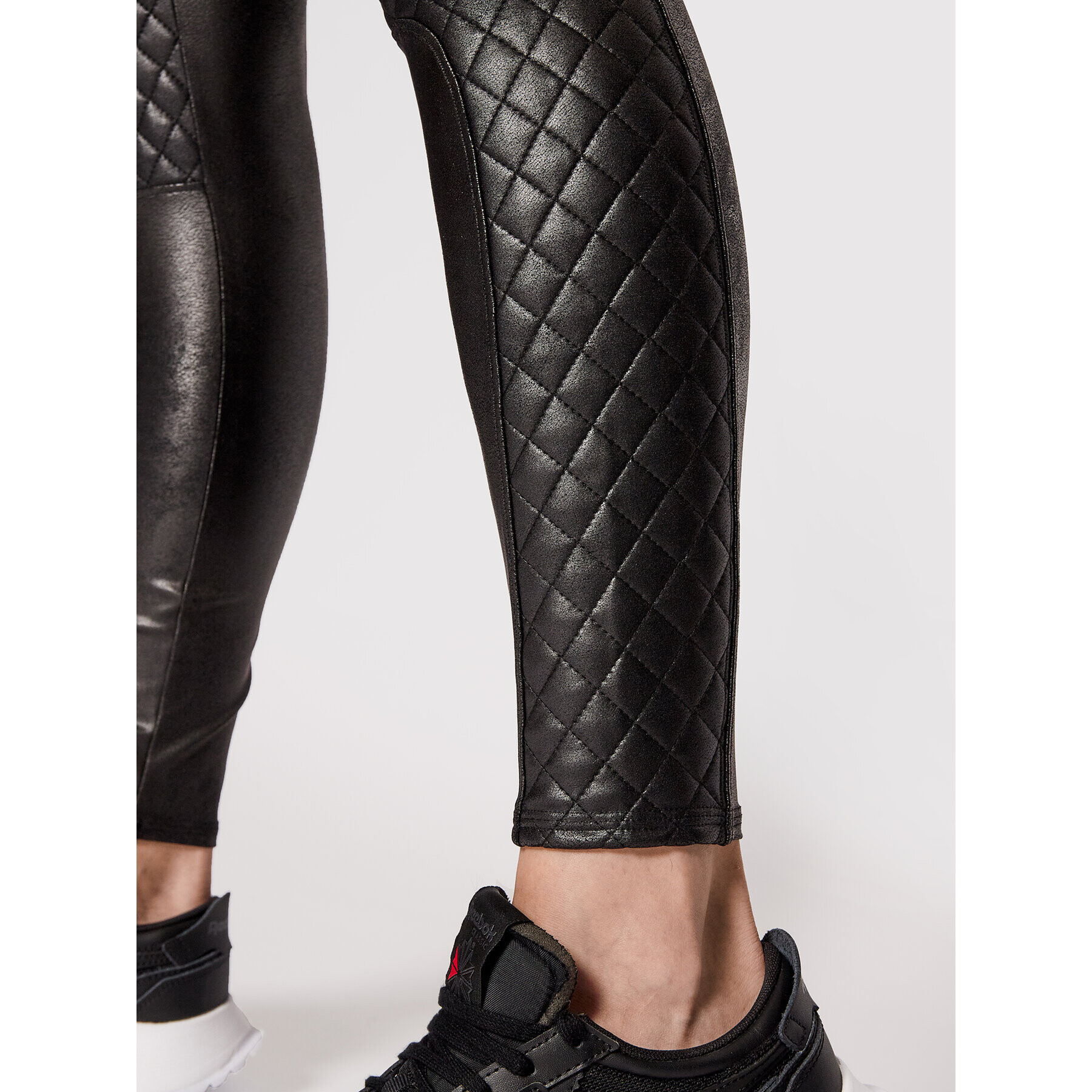 SPANX Клин Faux Leather Quilted 20248R Черен Slim Fit - Pepit.bg