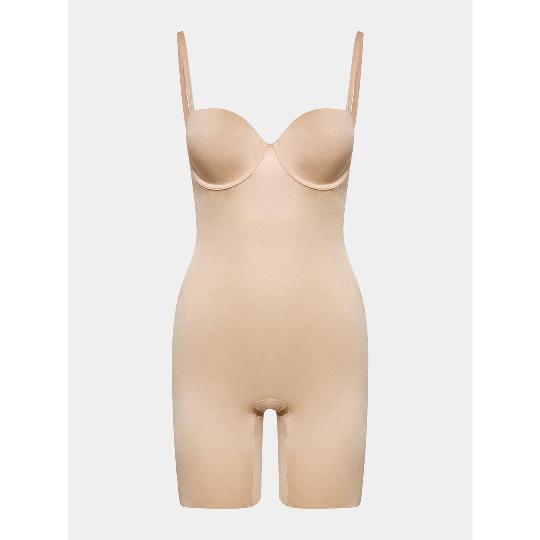 SPANX Оформящ гащеризон Suit Your Fancy Strapless Cupped 10156R Бежов - Pepit.bg