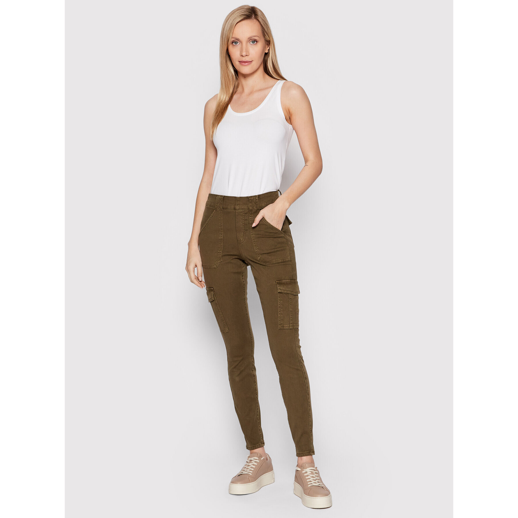 SPANX топ Control 10267R Бял Slim Fit - Pepit.bg