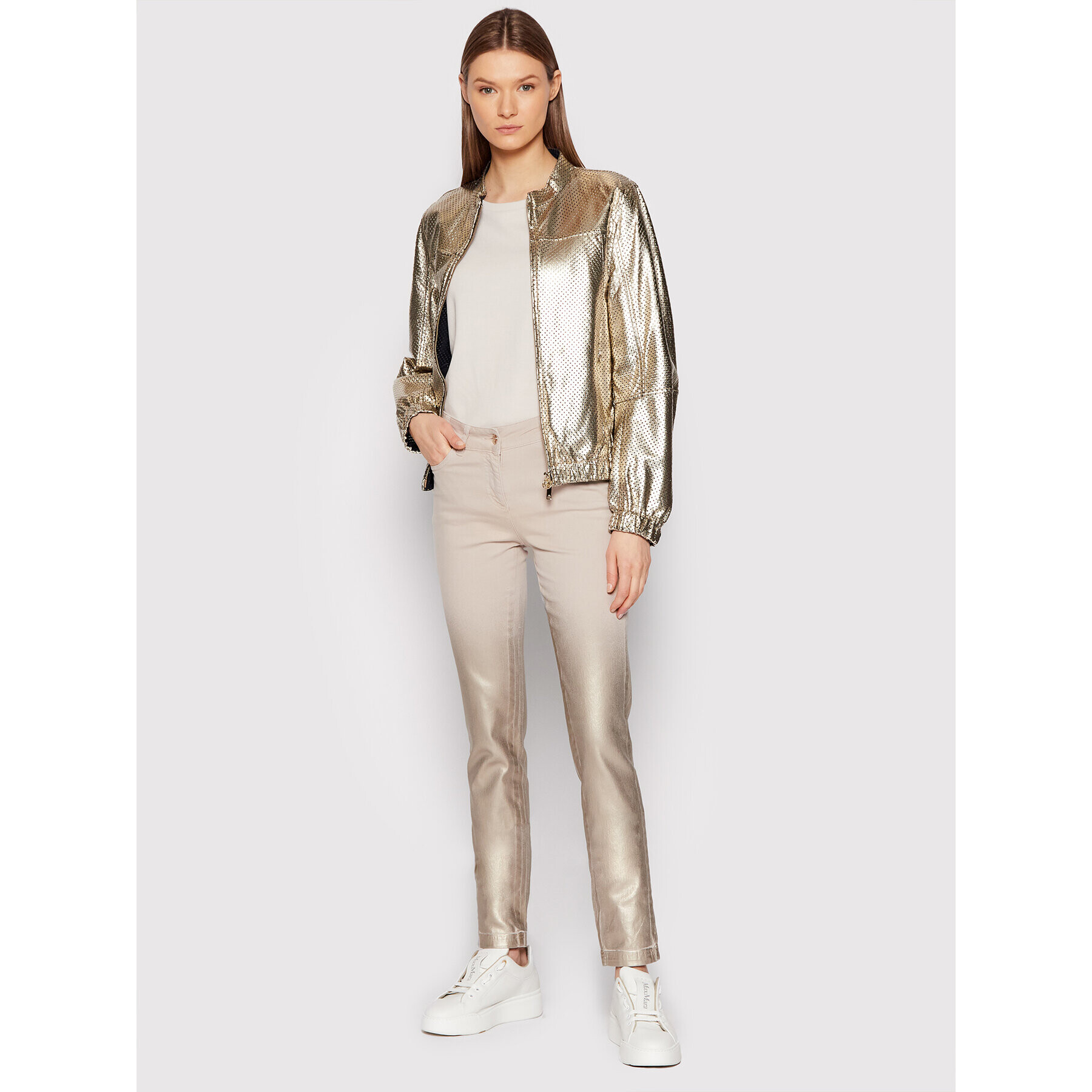 Sportalm Кожено яке 9710014731 Златист Regular Fit - Pepit.bg