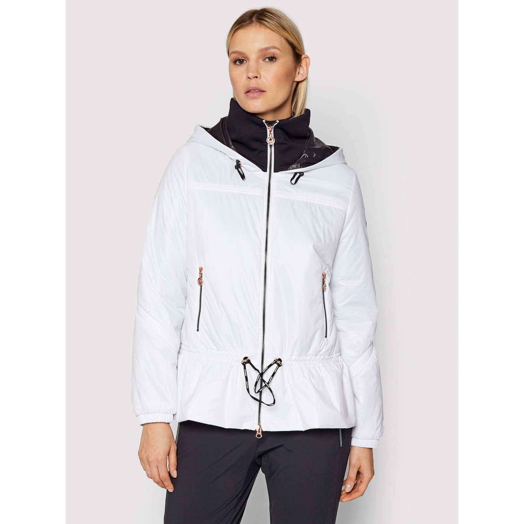 Sportalm Пухено яке 9610045097 Бял Regular Fit - Pepit.bg