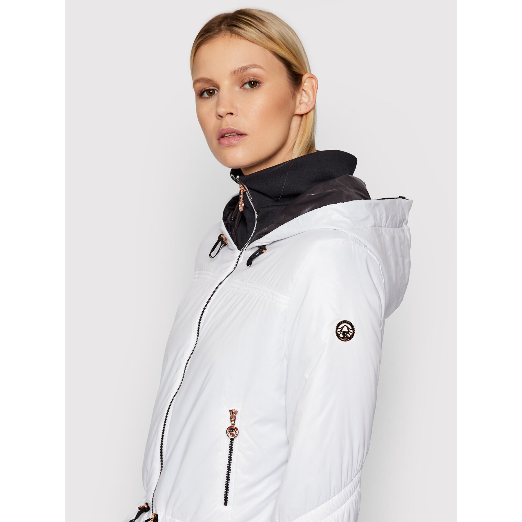 Sportalm Пухено яке 9610045097 Бял Regular Fit - Pepit.bg