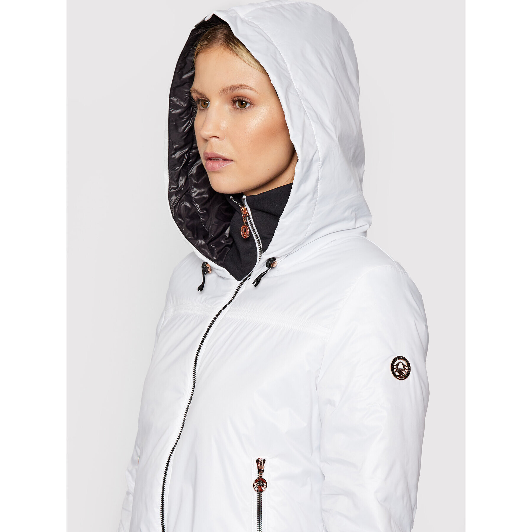 Sportalm Пухено яке 9610045097 Бял Regular Fit - Pepit.bg