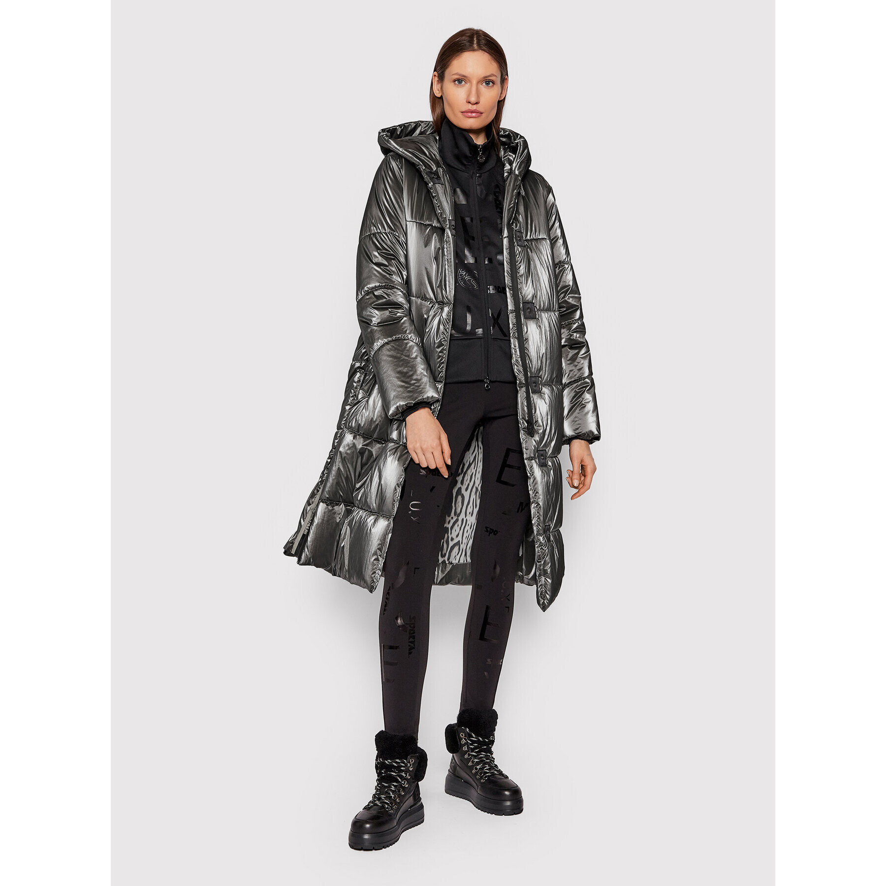 Sportalm Пухено яке 9621008112 Сребрист Regular Fit - Pepit.bg