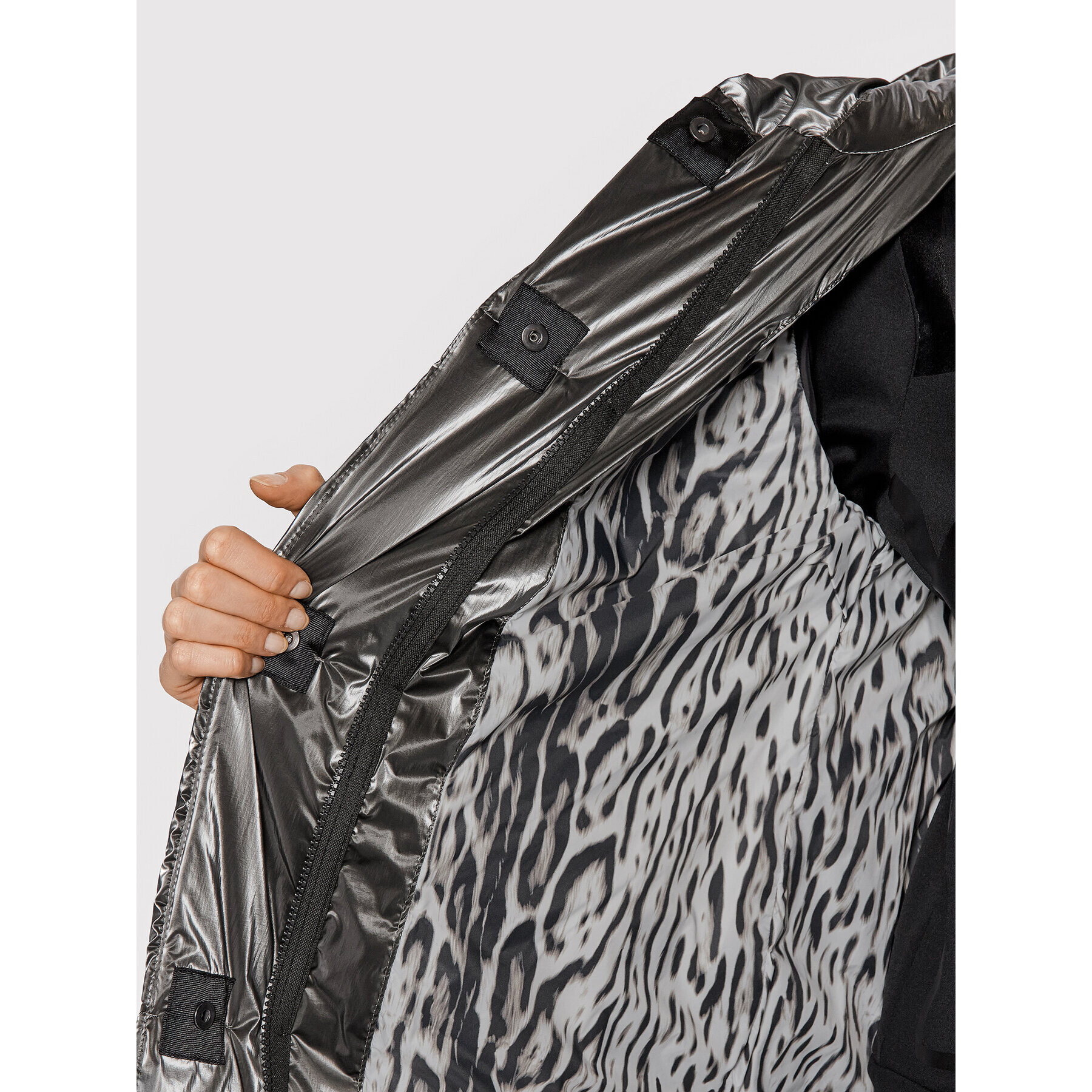 Sportalm Пухено яке 9621008112 Сребрист Regular Fit - Pepit.bg