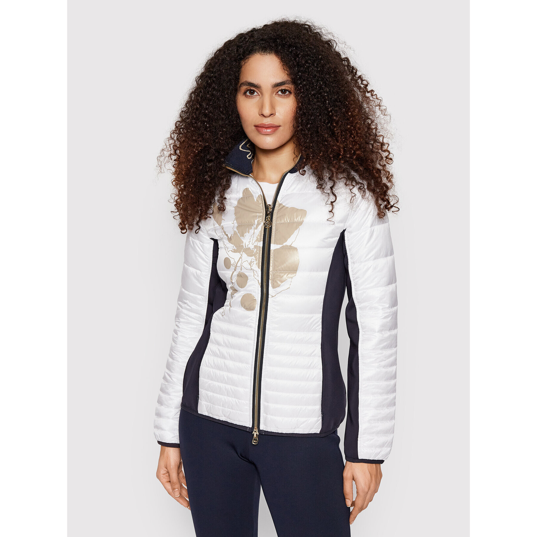 Sportalm Пухено яке 9710003715 Бял Regular Fit - Pepit.bg