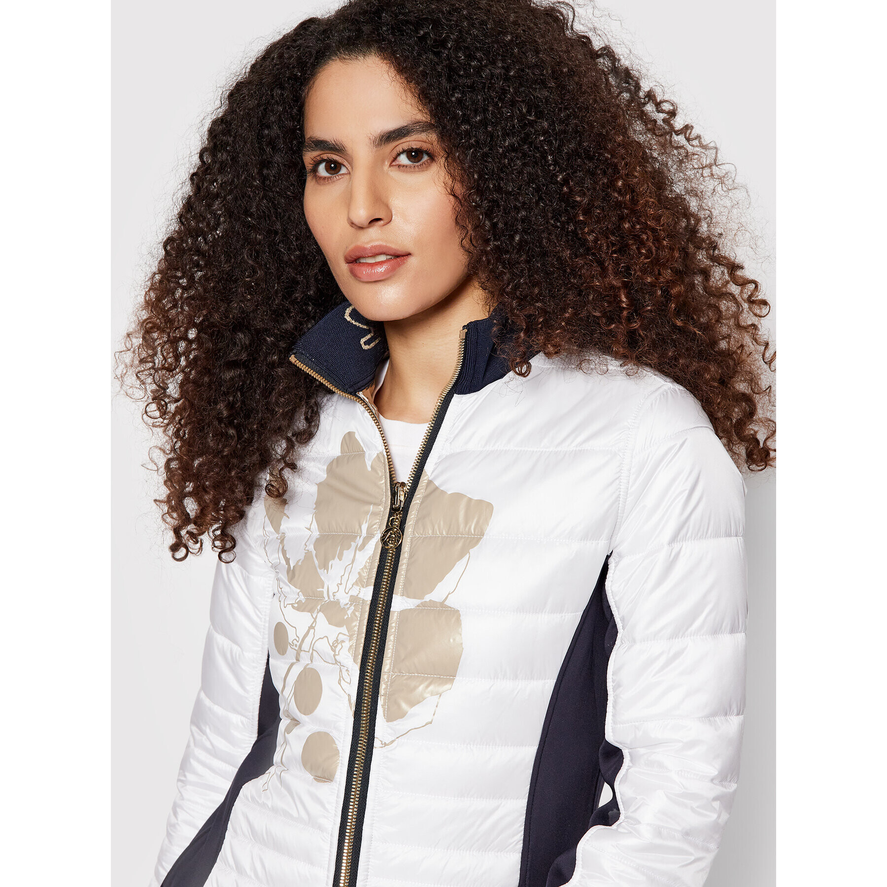 Sportalm Пухено яке 9710003715 Бял Regular Fit - Pepit.bg