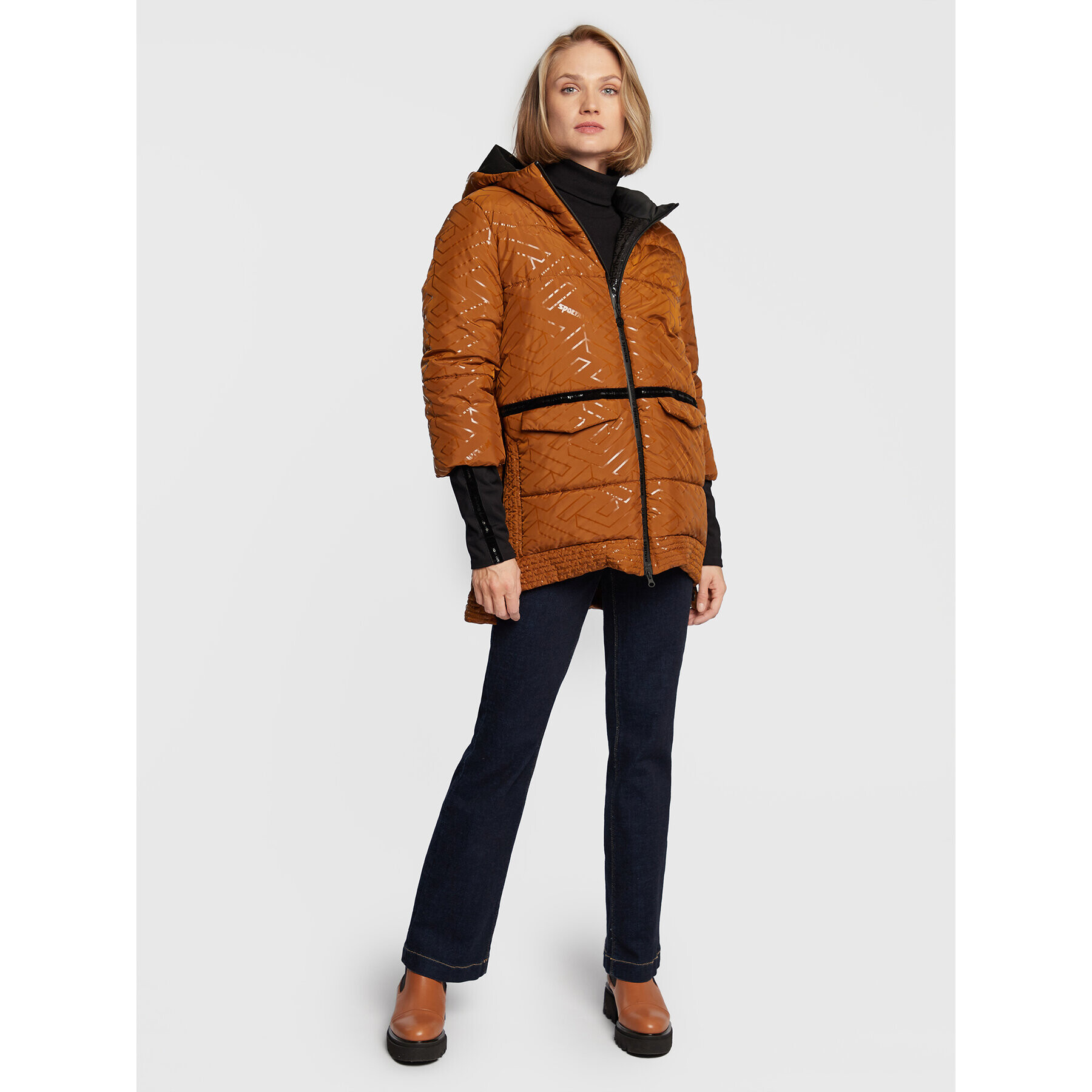 Sportalm Пухено яке 9810012115 Кафяв Regular Fit - Pepit.bg