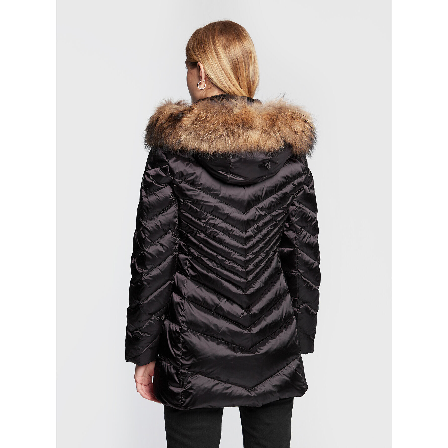 Sportalm Пухено яке 9810022752 Черен Regular Fit - Pepit.bg