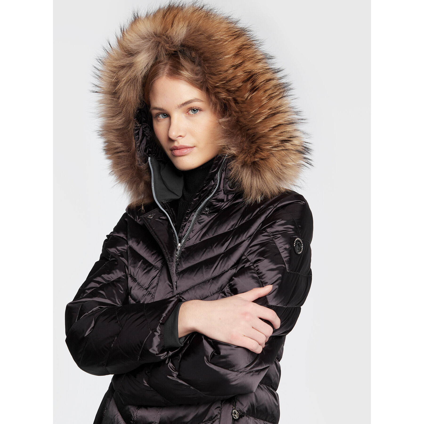 Sportalm Пухено яке 9810022752 Черен Regular Fit - Pepit.bg
