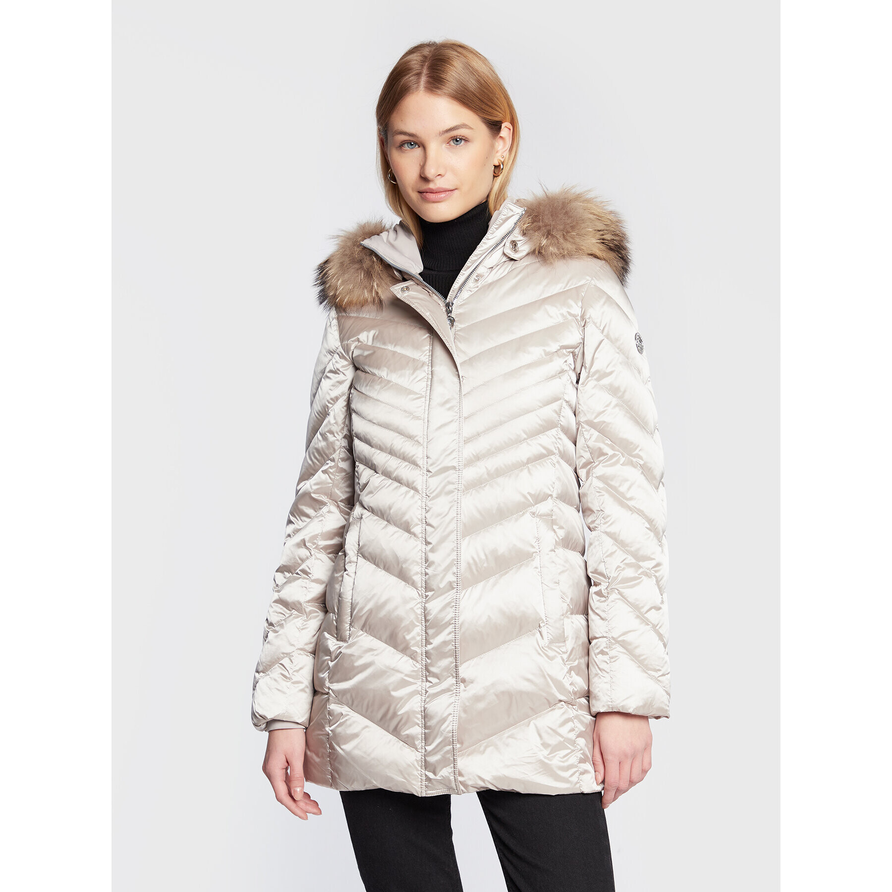 Sportalm Пухено яке 9810022752 Сив Regular Fit - Pepit.bg