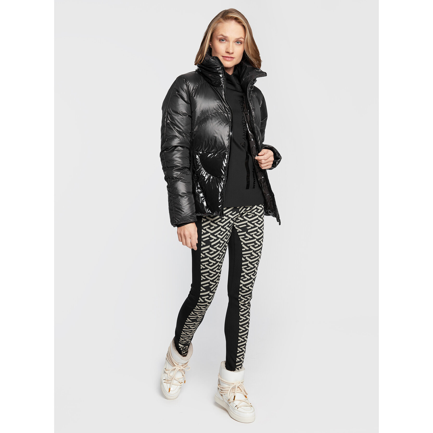Sportalm Пухено яке 9850013103 Черен Regular Fit - Pepit.bg