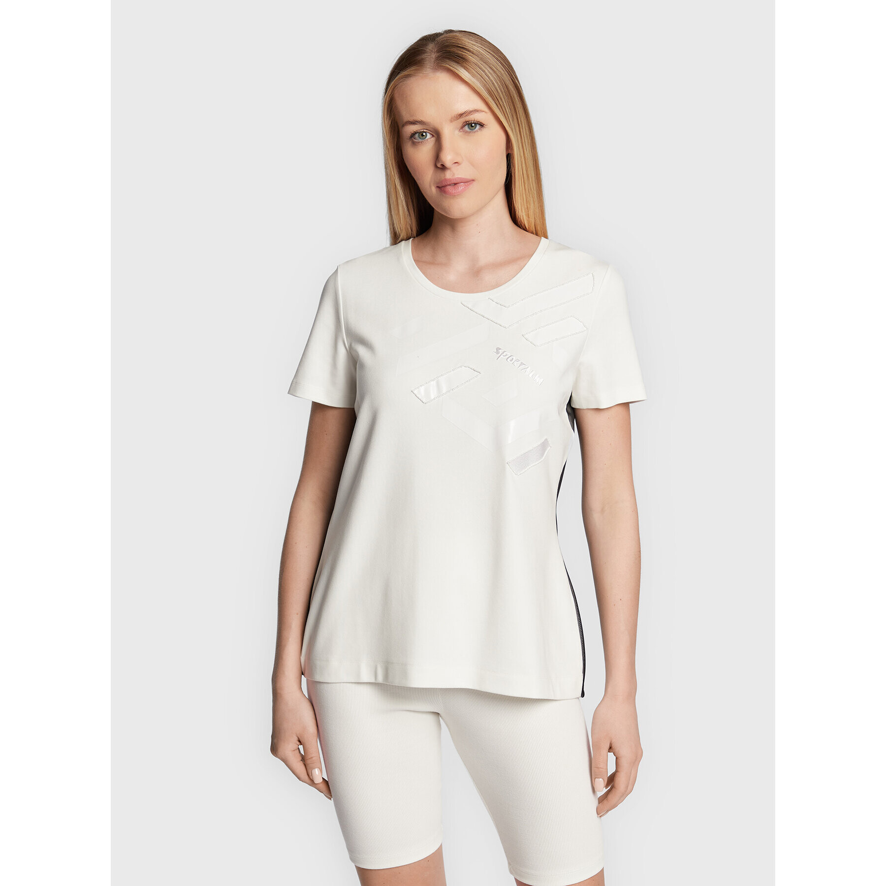 Sportalm Тишърт 9812508828 Бял Slim Fit - Pepit.bg