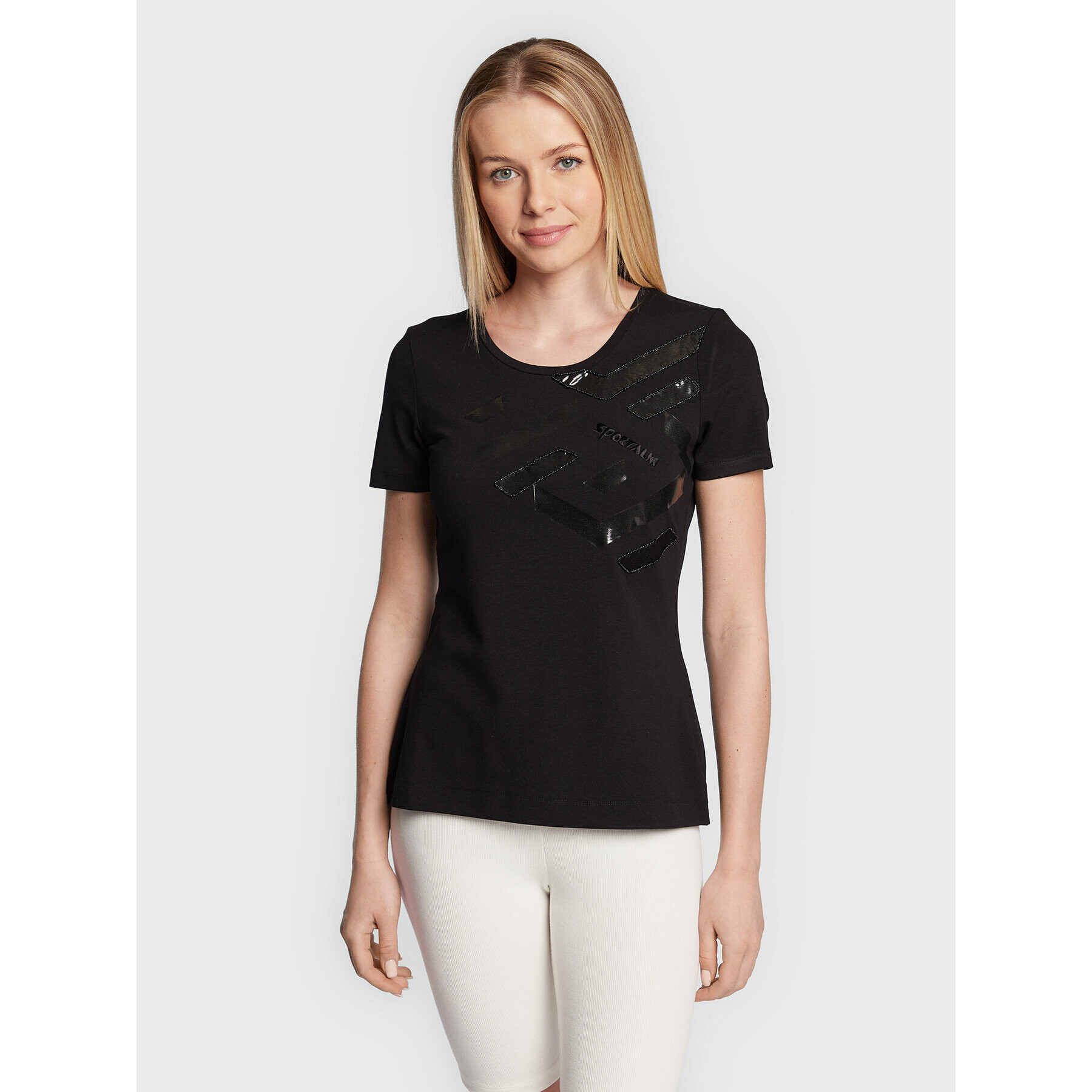 Sportalm Тишърт 9812508828 Черен Slim Fit - Pepit.bg