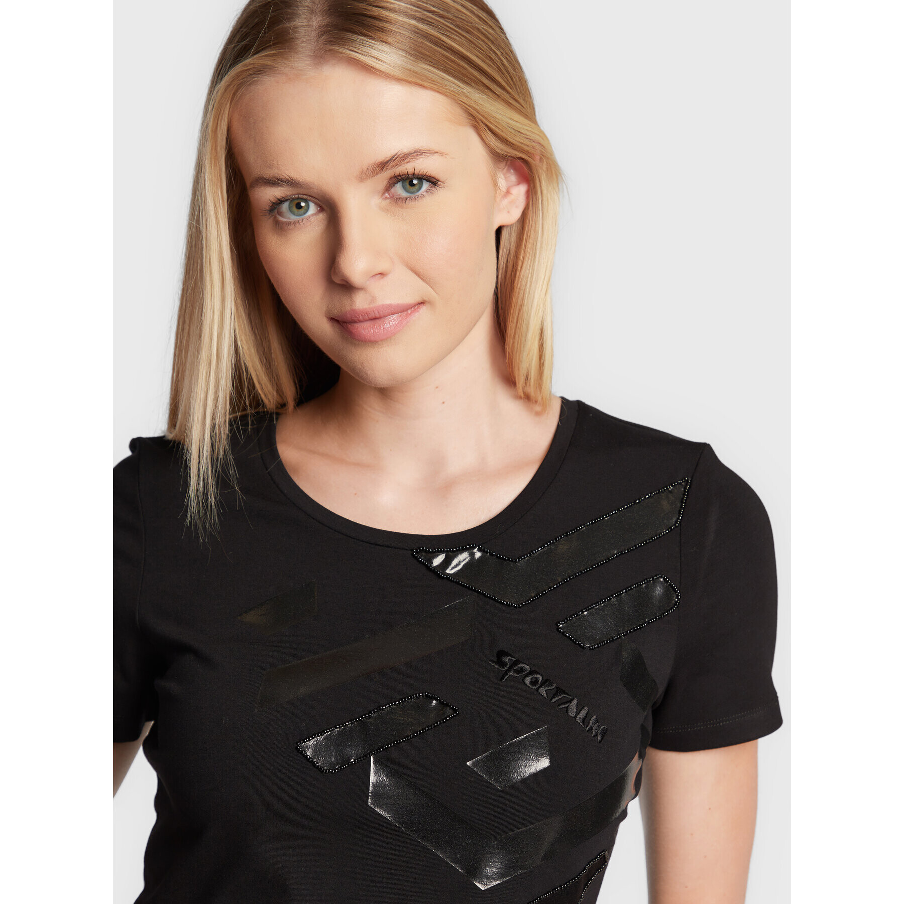 Sportalm Тишърт 9812508828 Черен Slim Fit - Pepit.bg