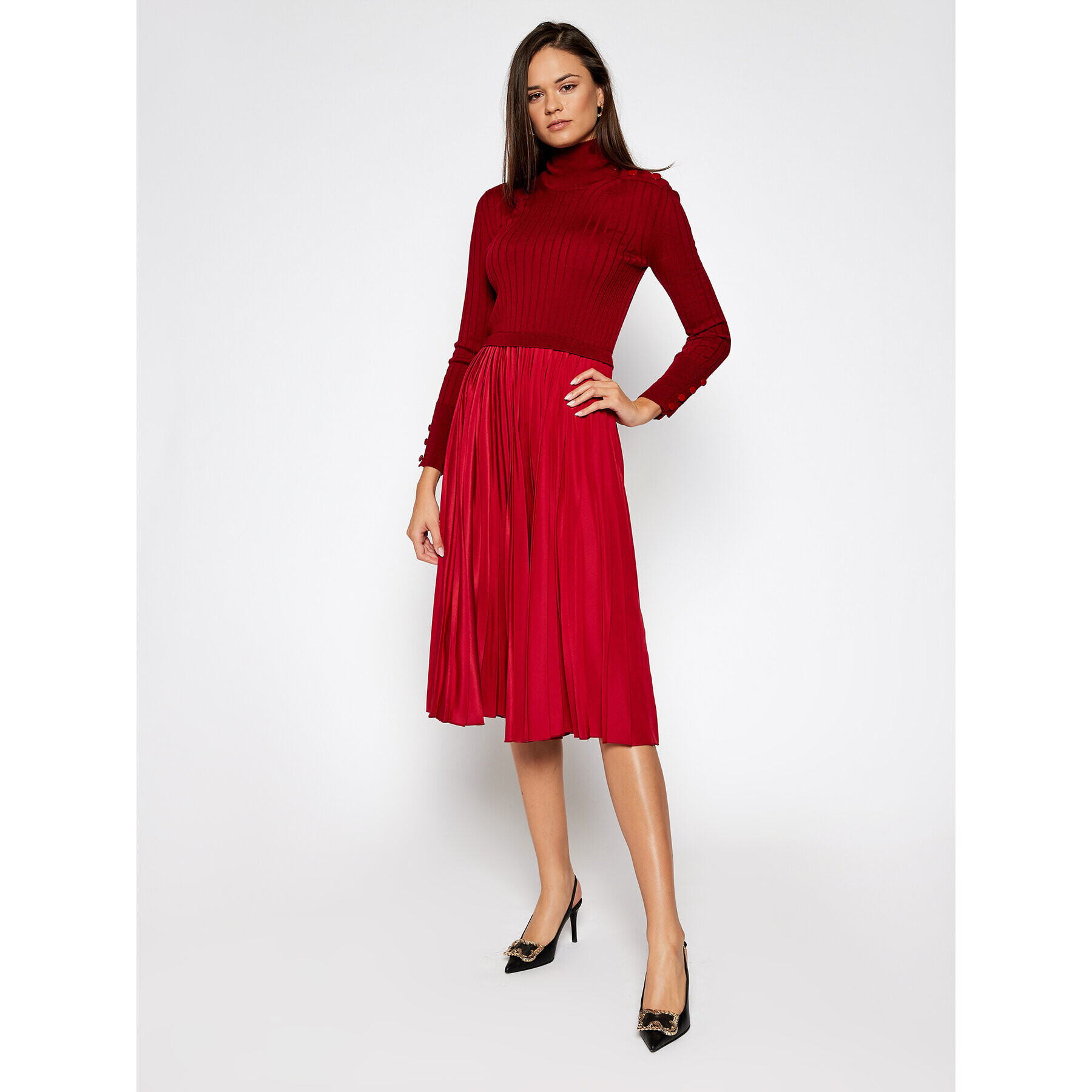 Sportmax Code Плетена рокля Gastone 73260205 Червен Regular Fit - Pepit.bg