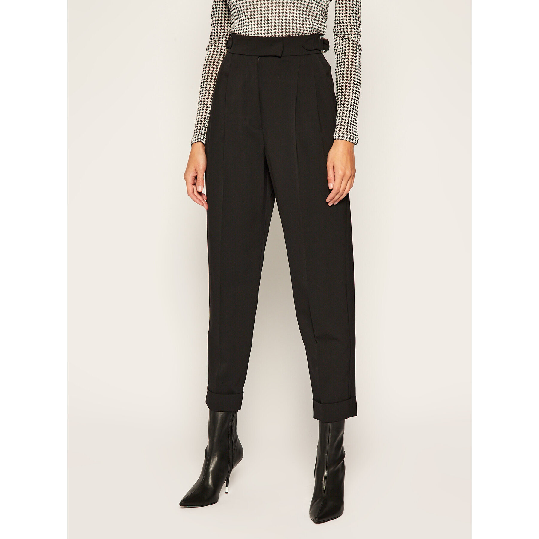 Sportmax Code Текстилни панталони Formia 71360406 Черен Regular Fit - Pepit.bg