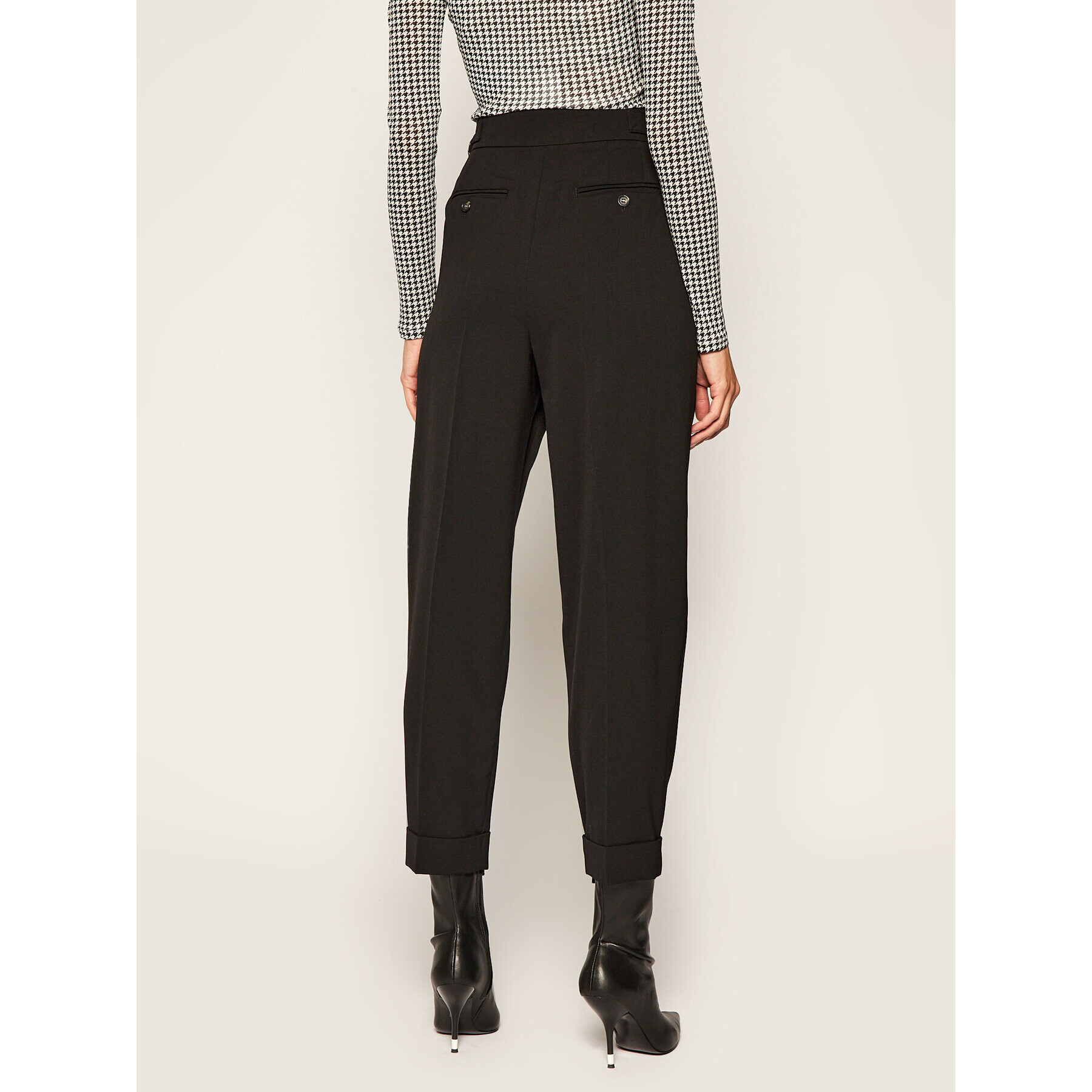 Sportmax Code Текстилни панталони Formia 71360406 Черен Regular Fit - Pepit.bg