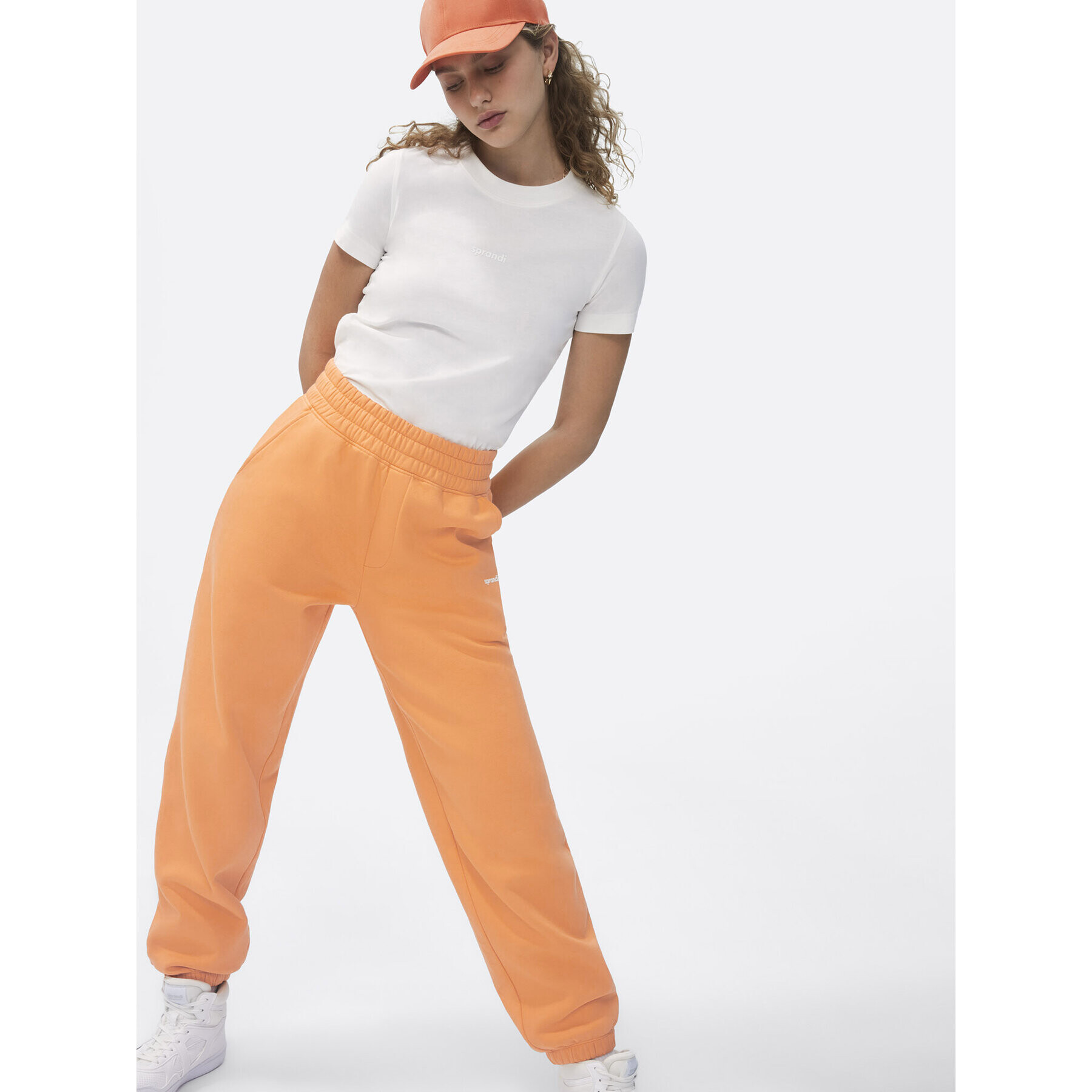 Sprandi Долнище анцуг SP22-SPD011 Оранжев Relaxed Fit - Pepit.bg