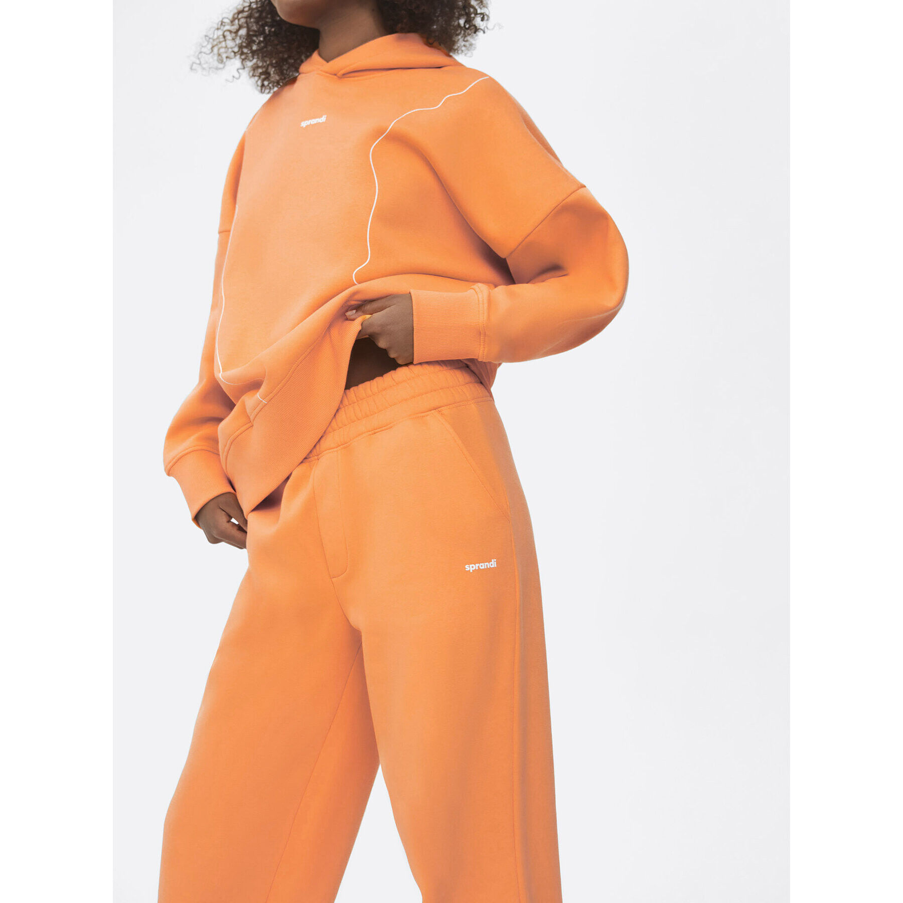Sprandi Долнище анцуг SP22-SPD011 Оранжев Relaxed Fit - Pepit.bg