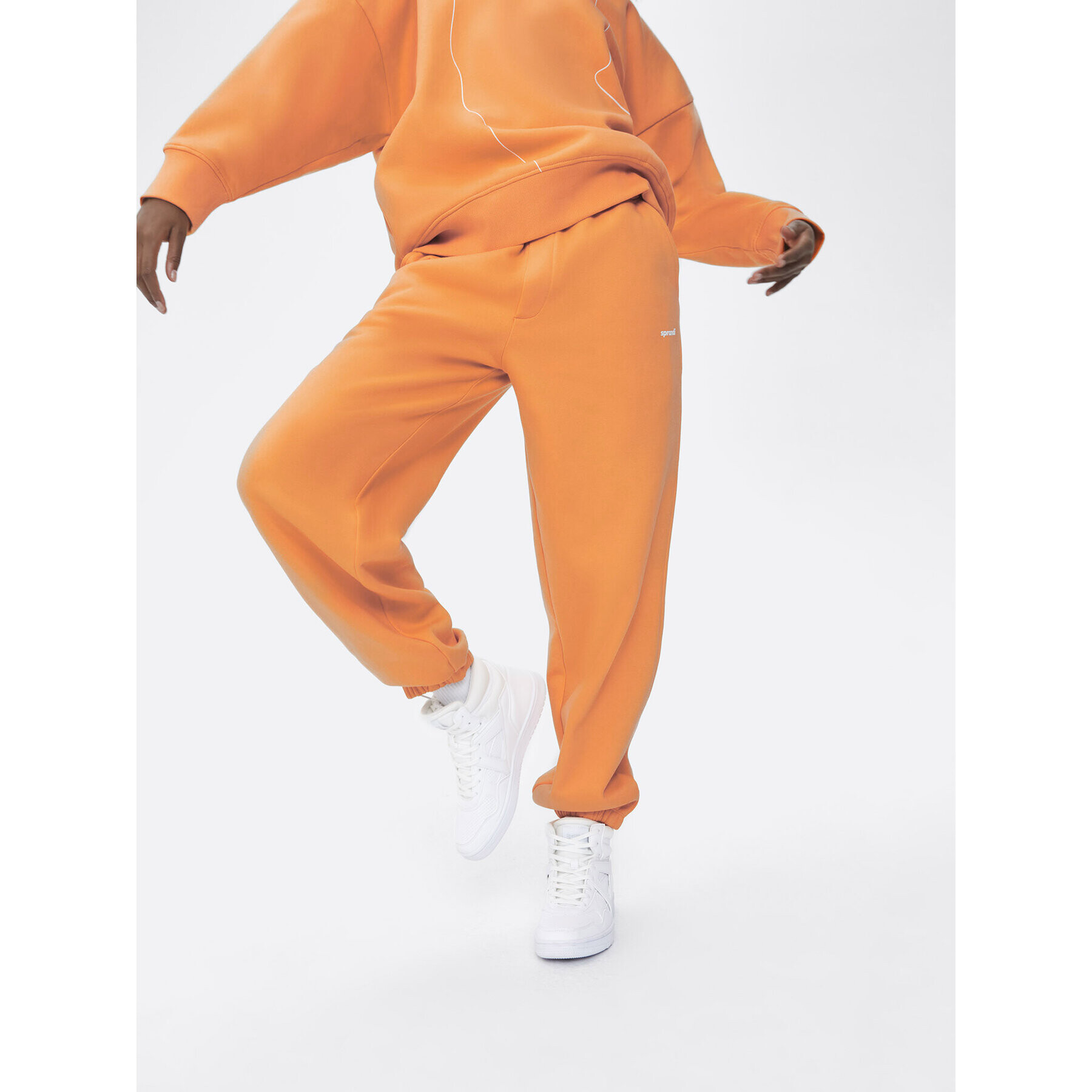 Sprandi Долнище анцуг SP22-SPD011 Оранжев Relaxed Fit - Pepit.bg