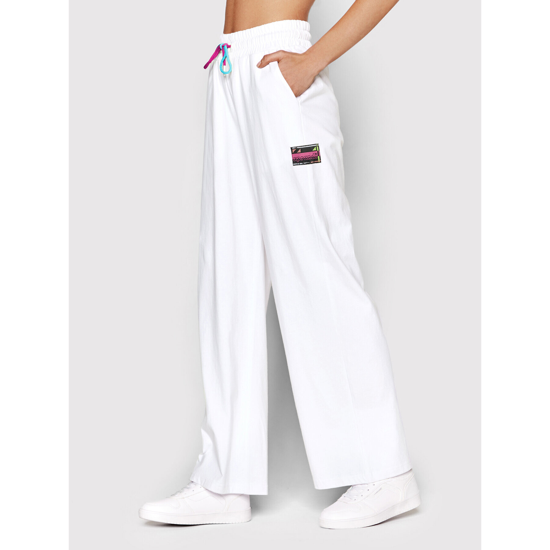 Sprandi Долнище анцуг SP22-SPD200 Бял Regular Fit - Pepit.bg