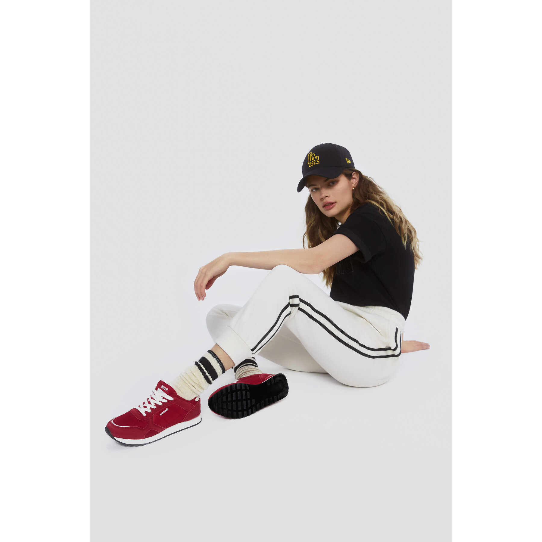 Sprandi Долнище анцуг AW21-SJD014 Бял Regular Fit - Pepit.bg