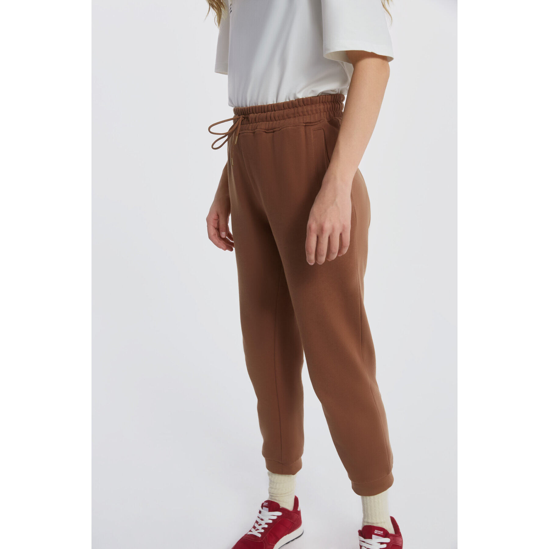 Sprandi Долнище анцуг AW21-SJM009 Кафяв Regular Fit - Pepit.bg