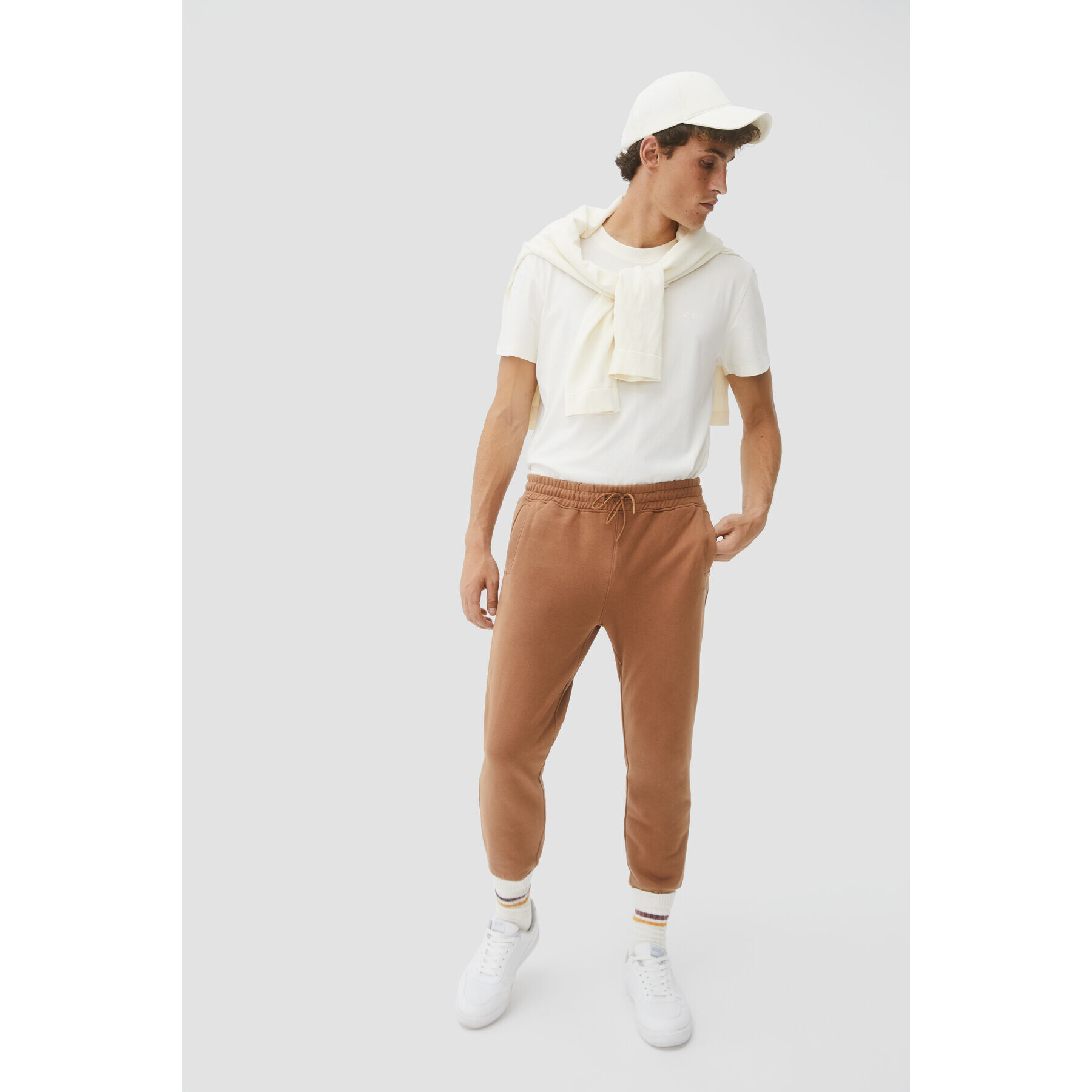 Sprandi Долнище анцуг AW21-SJM009 Кафяв Regular Fit - Pepit.bg