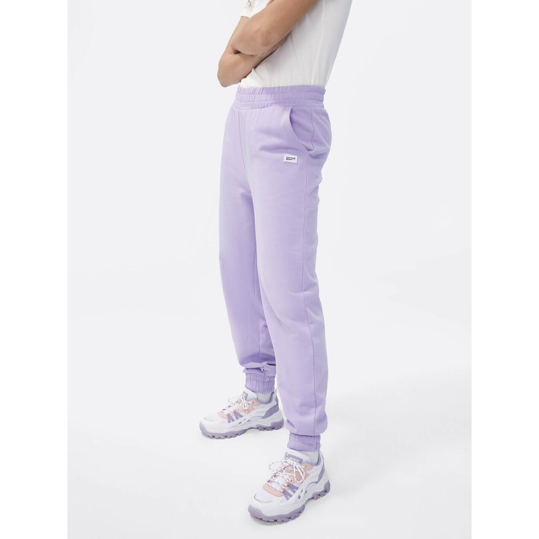 Sprandi Долнище анцуг SP22-SPD100 Виолетов Relaxed Fit - Pepit.bg