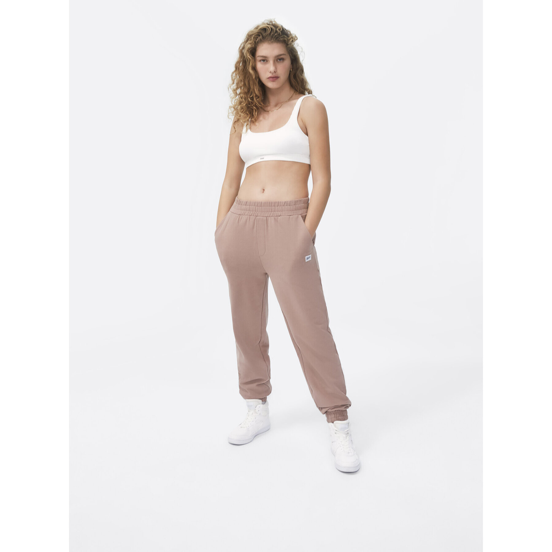 Sprandi Долнище анцуг SP22-SPD101 Кафяв Relaxed Fit - Pepit.bg