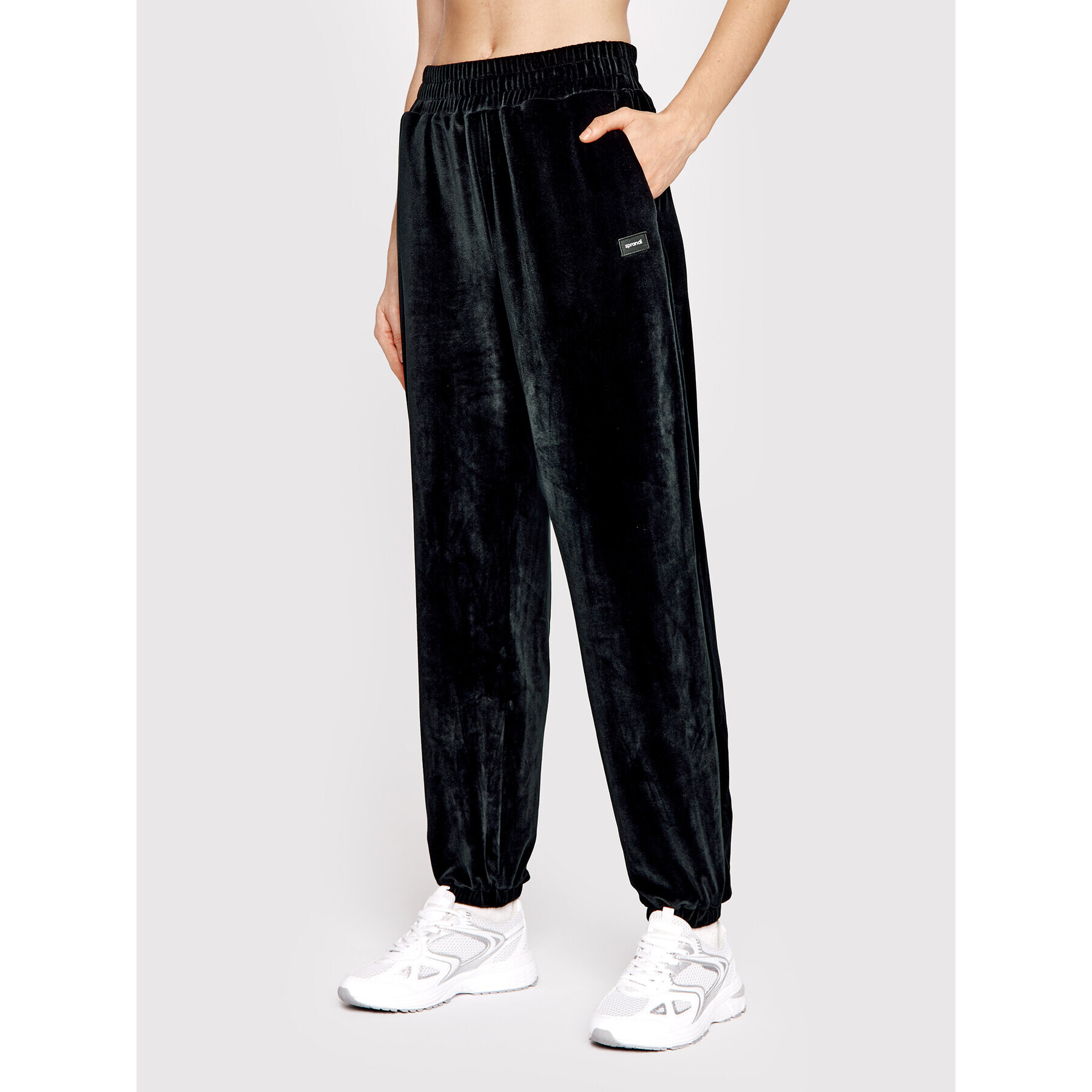Sprandi Долнище анцуг Velvet SP22-SPD510 Черен Regular Fit - Pepit.bg