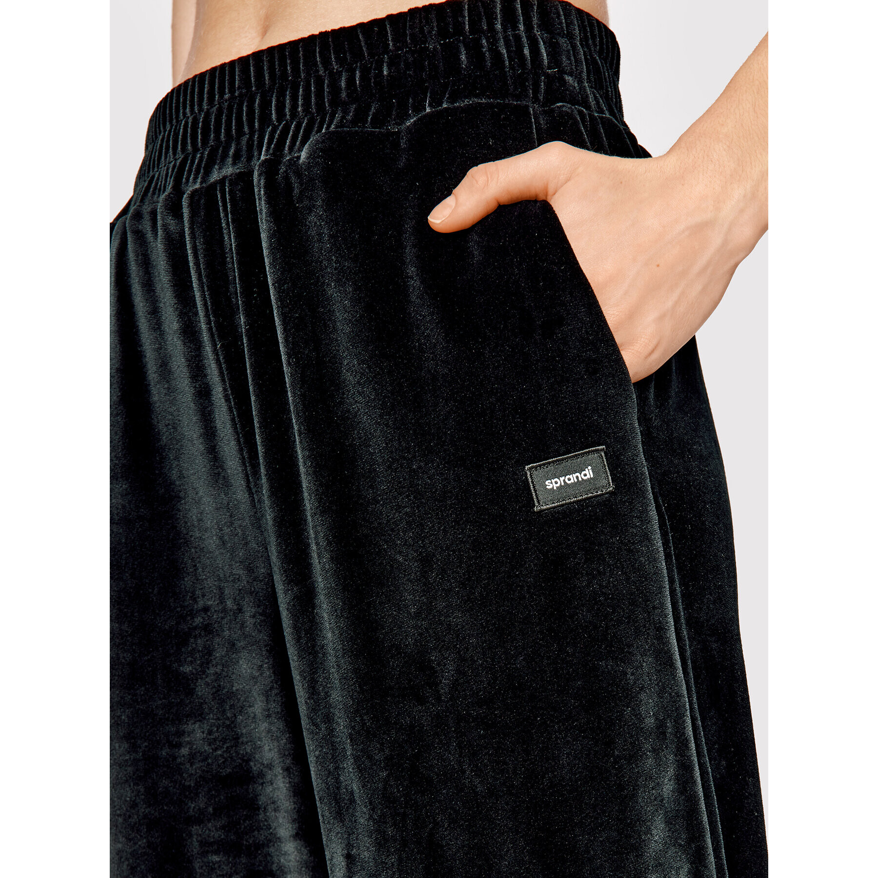 Sprandi Долнище анцуг Velvet SP22-SPD510 Черен Regular Fit - Pepit.bg