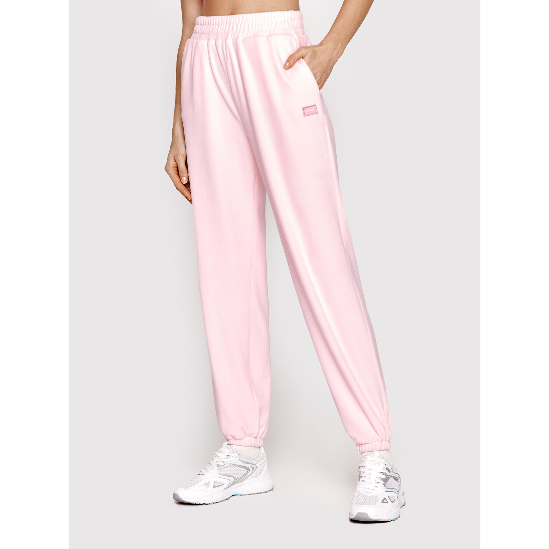 Sprandi Долнище анцуг Velvet SP22-SPD511 Розов Regular Fit - Pepit.bg