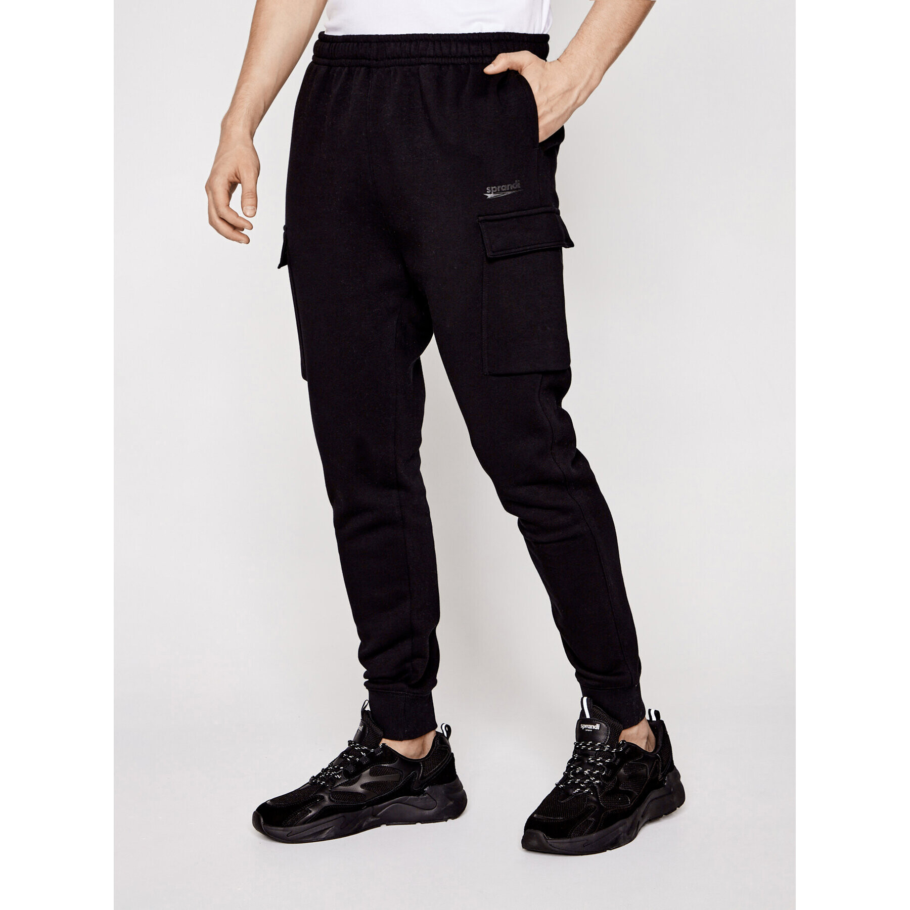 Sprandi Долнище анцуг SS21-SPM001 Черен Regular Fit - Pepit.bg