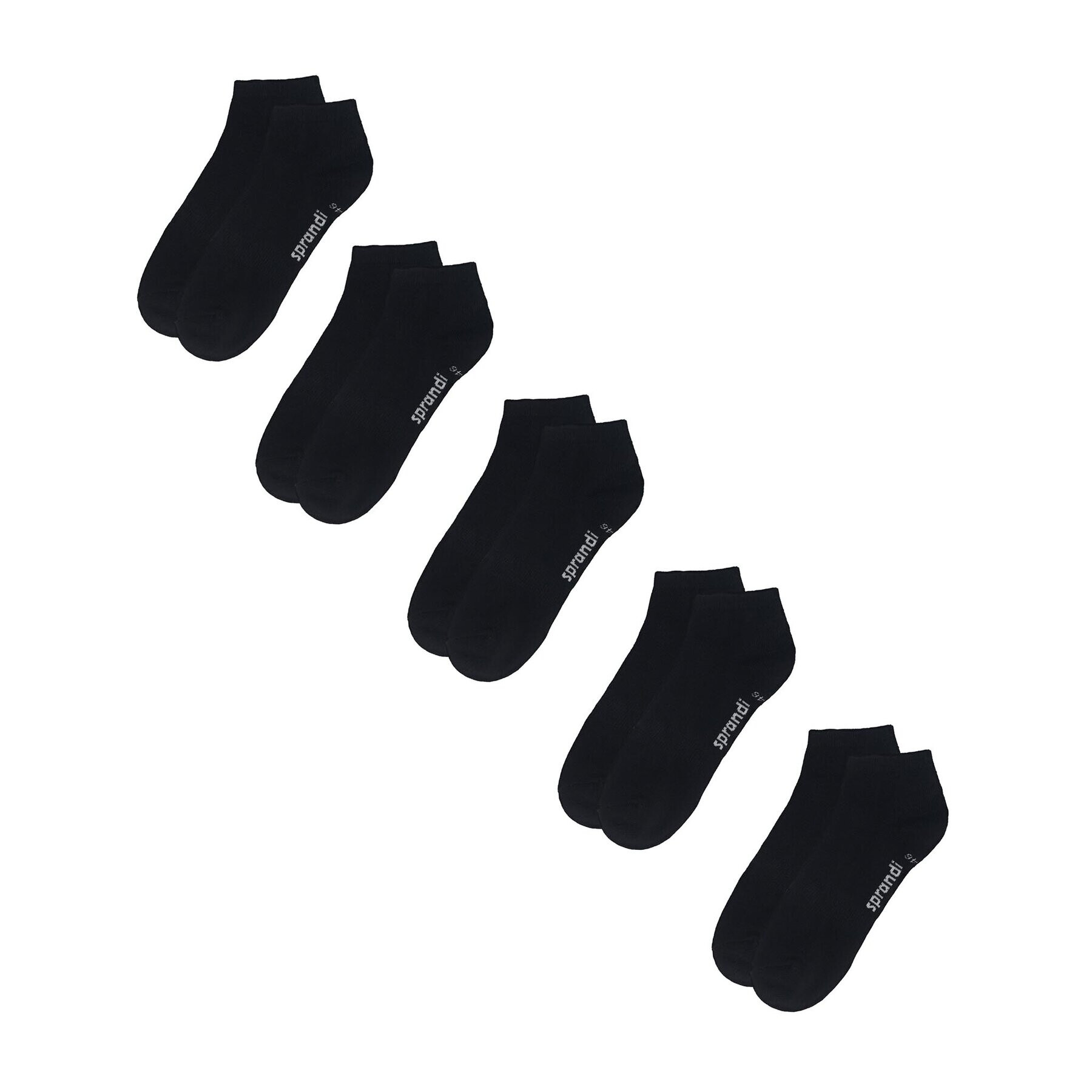 Sprandi Комплект 5 чифта къси чорапи унисекс 0MB-001-AW23 (5-pack) Черен - Pepit.bg