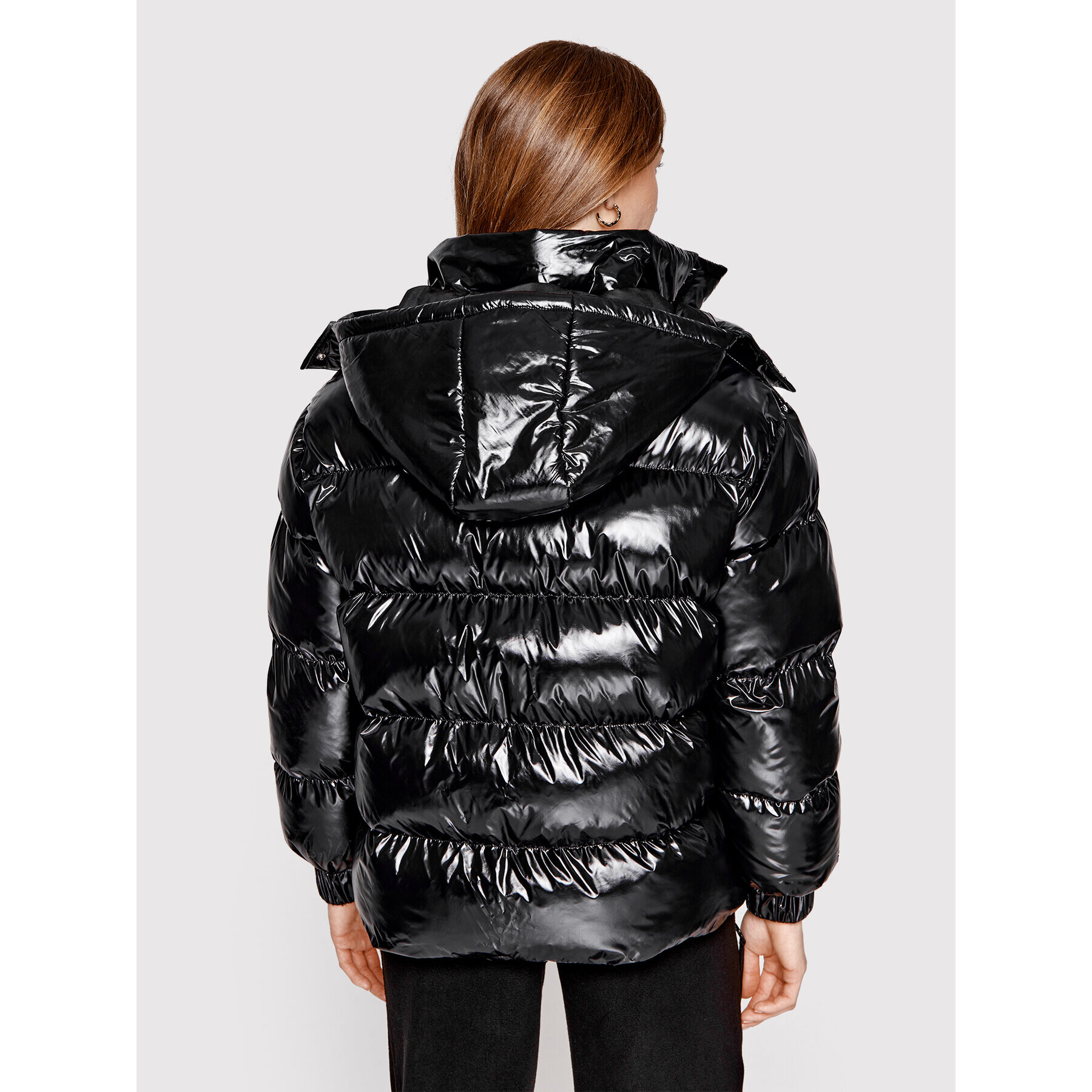 Sprandi Пухено яке SP22-KUD521 Черен Regular Fit - Pepit.bg