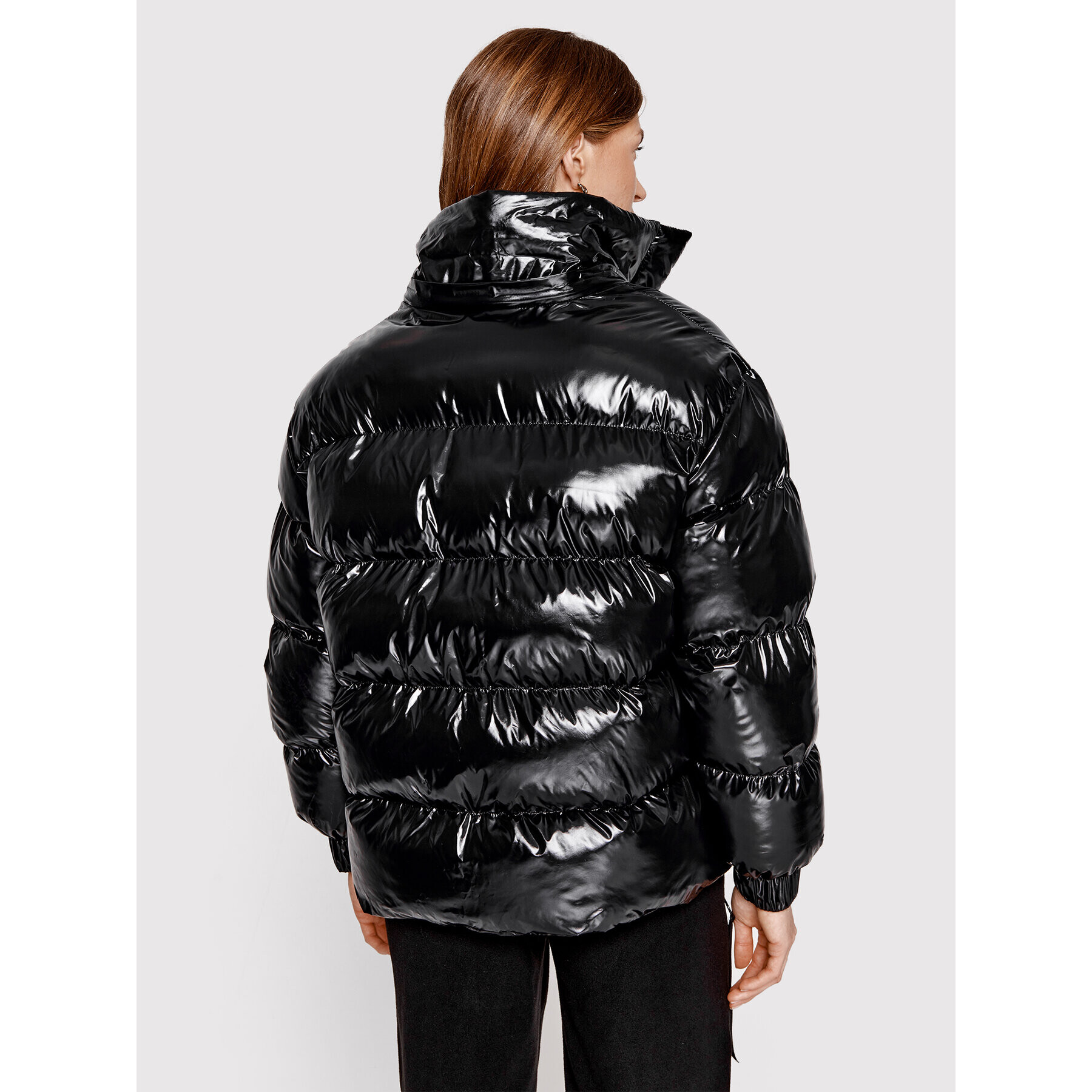 Sprandi Пухено яке SP22-KUD521 Черен Regular Fit - Pepit.bg