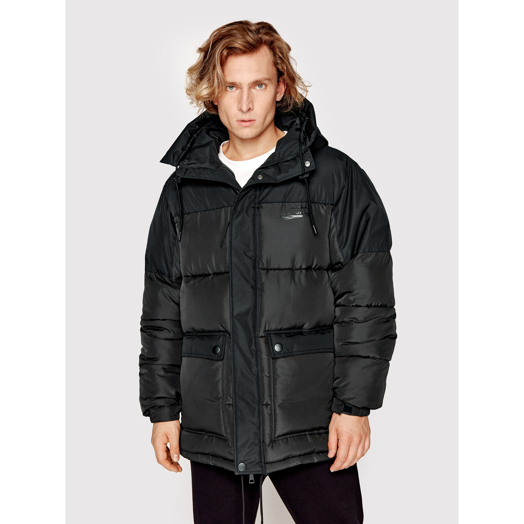Sprandi Пухено яке SP22-KUM511 Черен Regular Fit - Pepit.bg